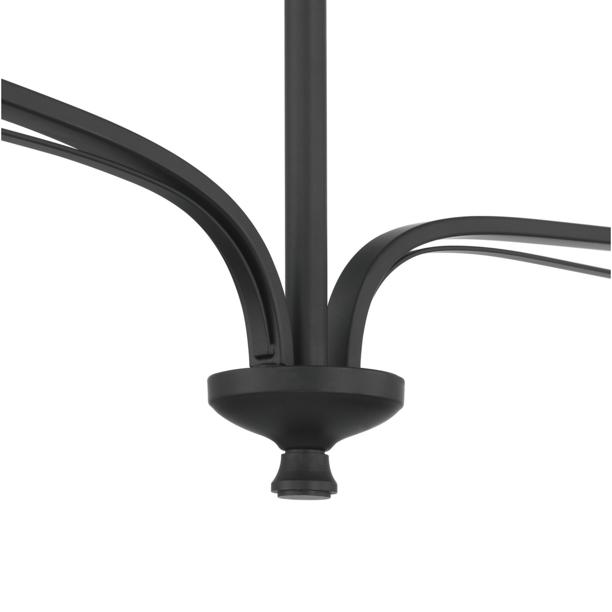 Velena 50" 2-Light Chandelier, Dark Matte Black Finish - Bees Lighting