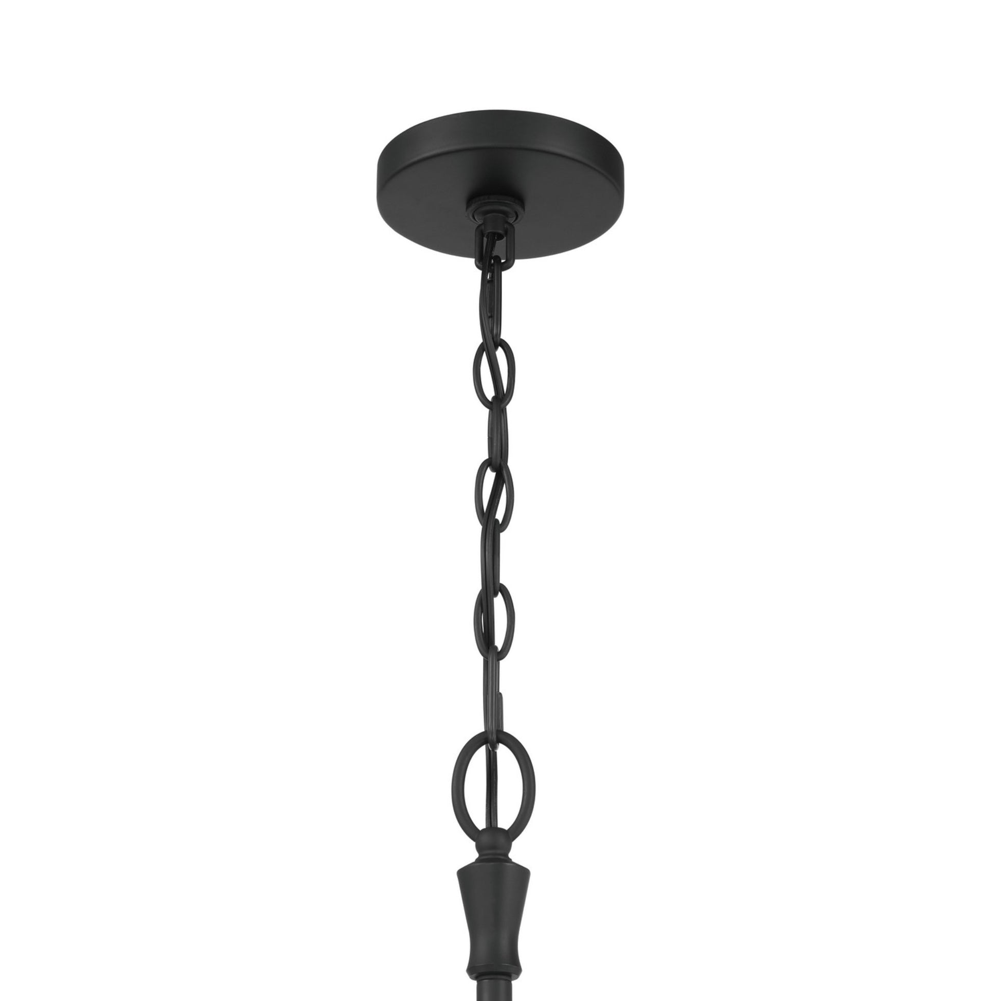 Velena 50" 2-Light Chandelier, Dark Matte Black Finish - Bees Lighting