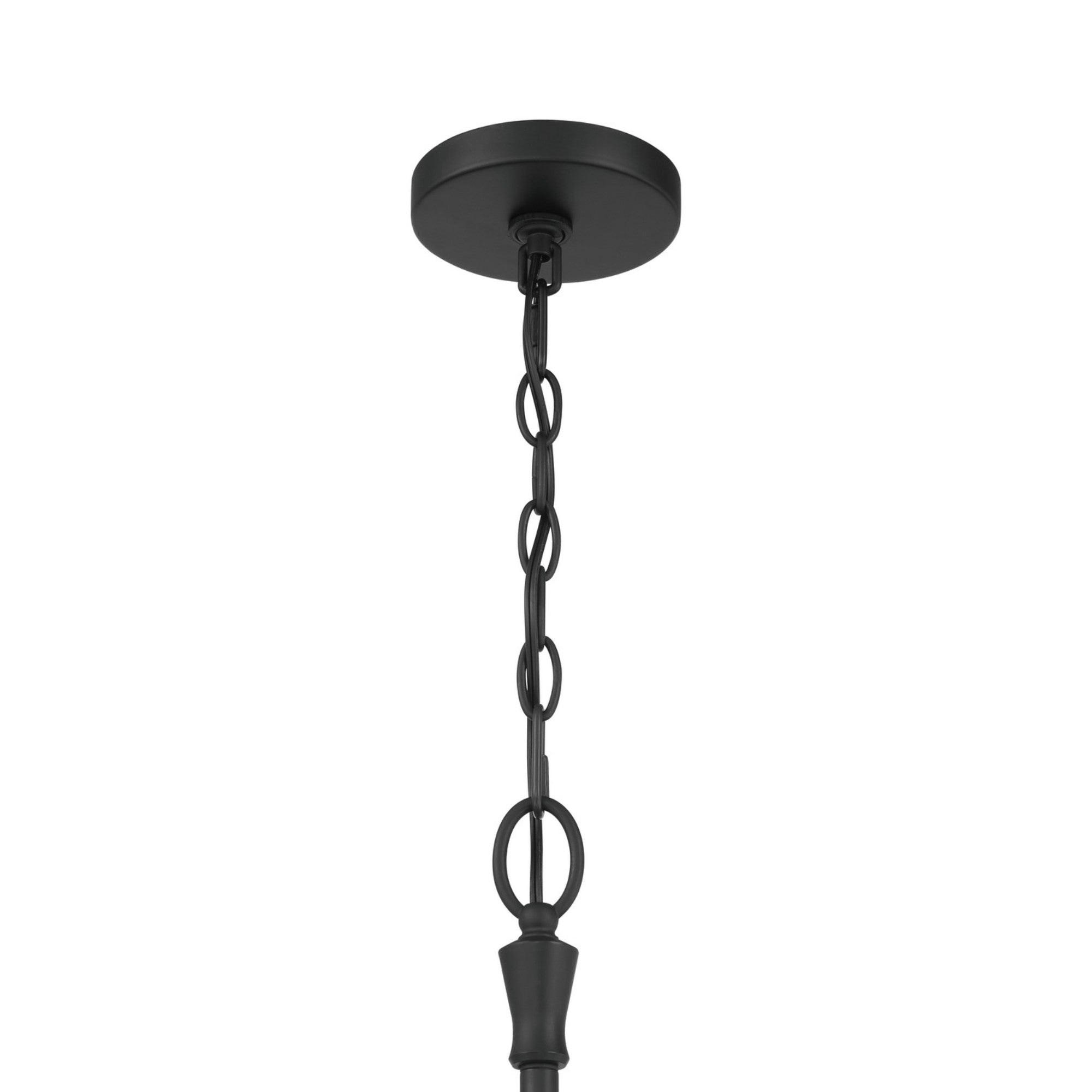 Velena 50" 2-Light Chandelier, Dark Matte Black Finish - Bees Lighting