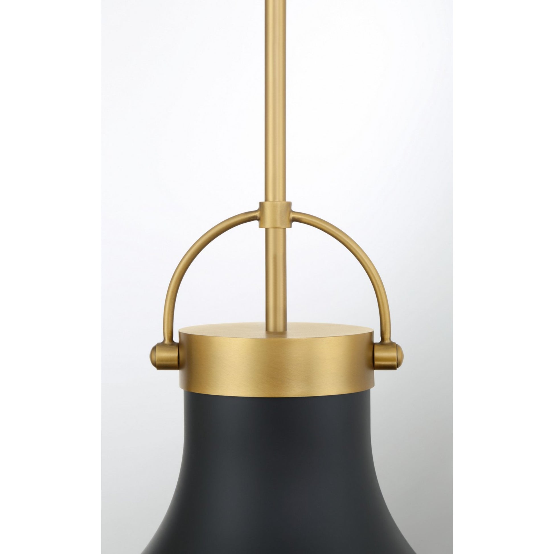 Lynk 17" Pendant, Legacy Brass & Matte Coal Finish - Bees Lighting