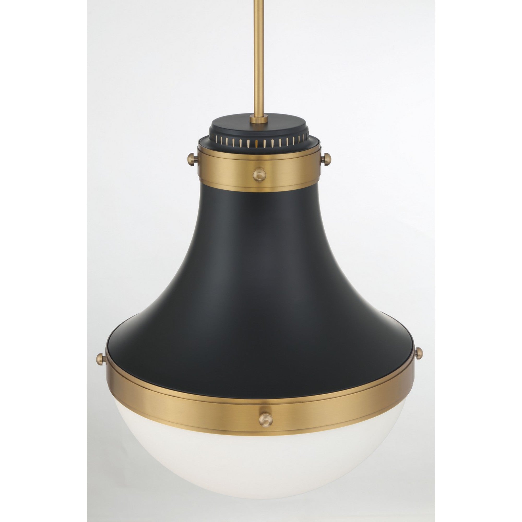 Purelight 19" Pendant, Legacy Brass & Dark Matte Black Finish - Bees Lighting