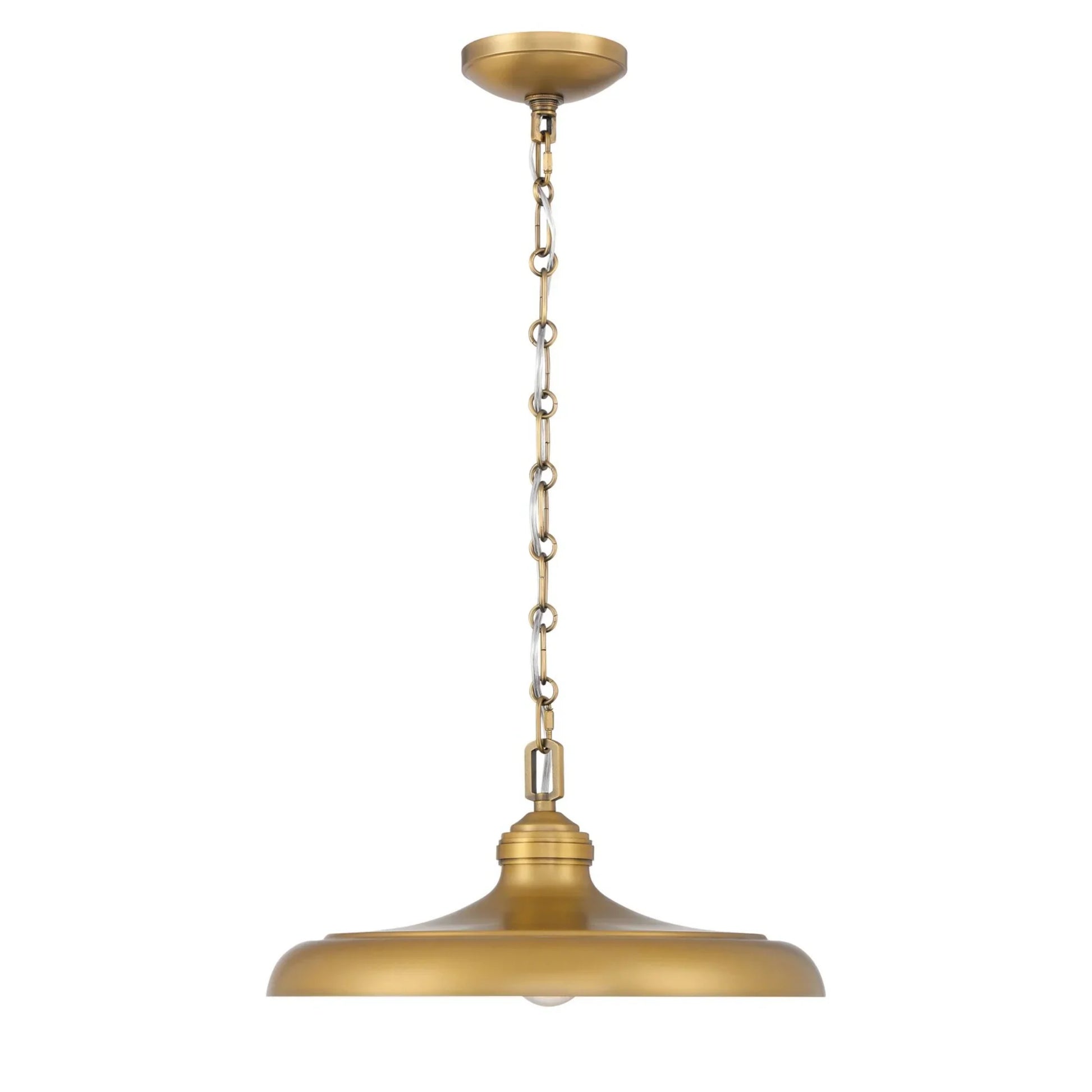 Crowne 16" Pendant, Legacy Brass Finish - Bees Lighting