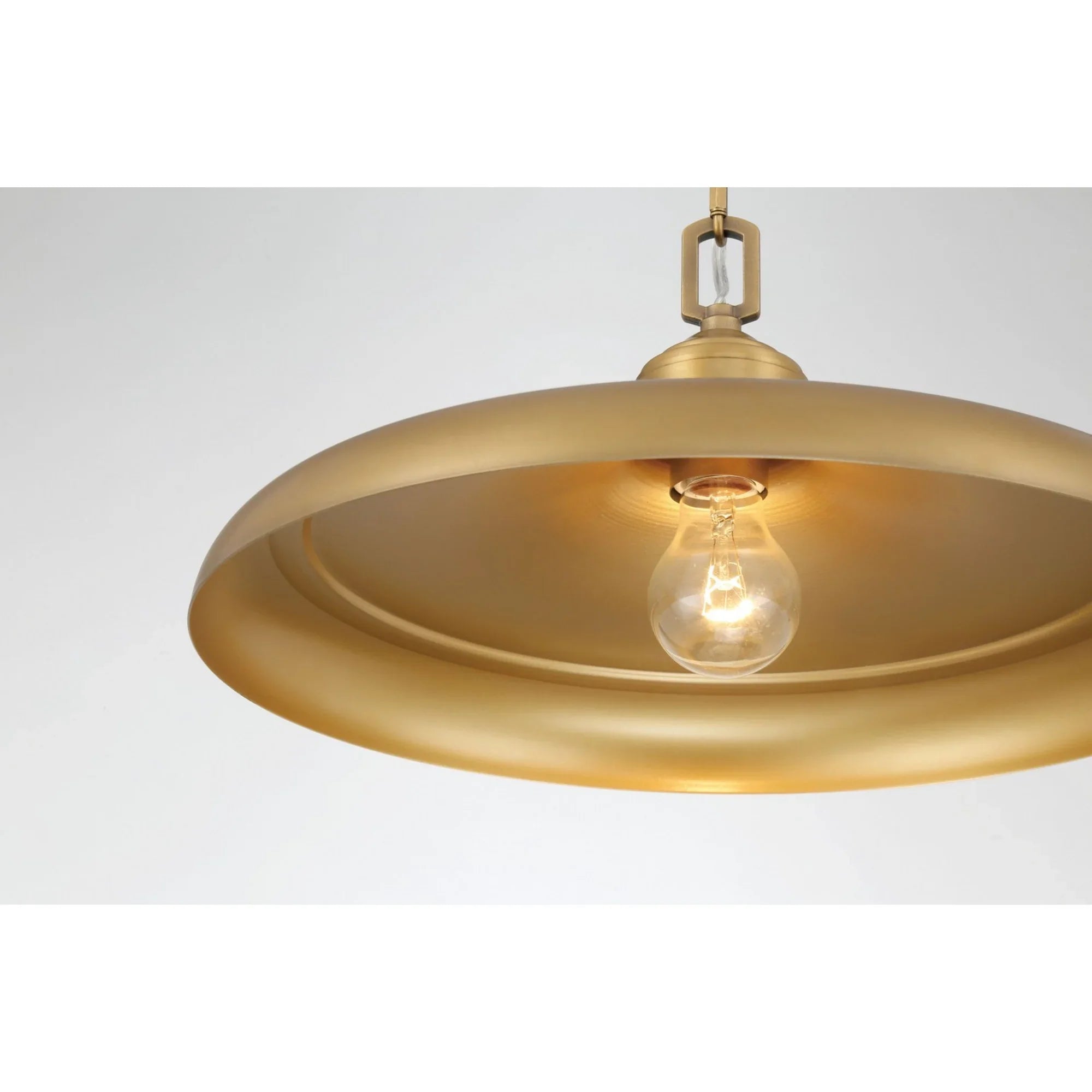 Crowne 16" Pendant, Legacy Brass Finish - Bees Lighting