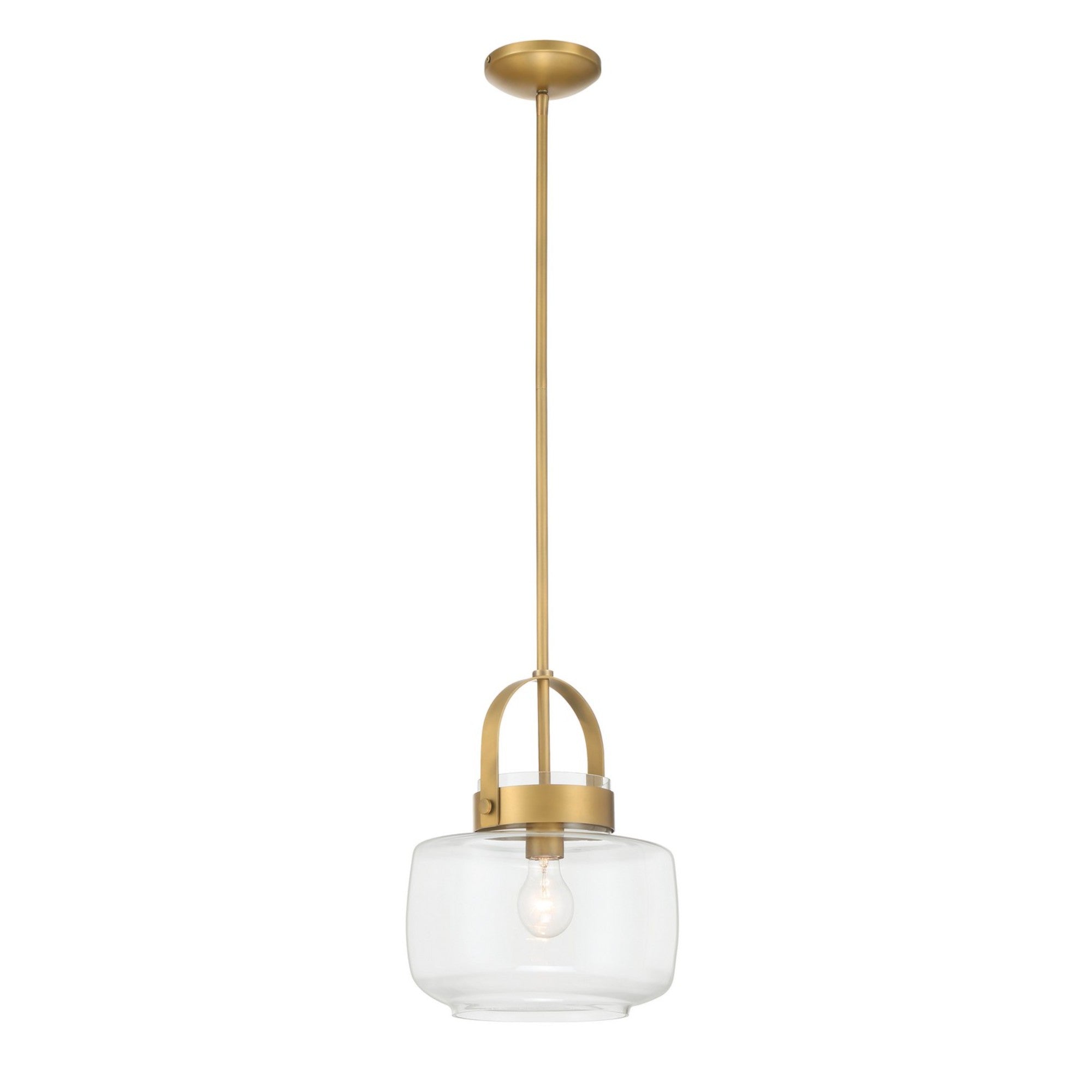 Wickglow 14" Pendant, Legacy Brass Finish - Bees Lighting