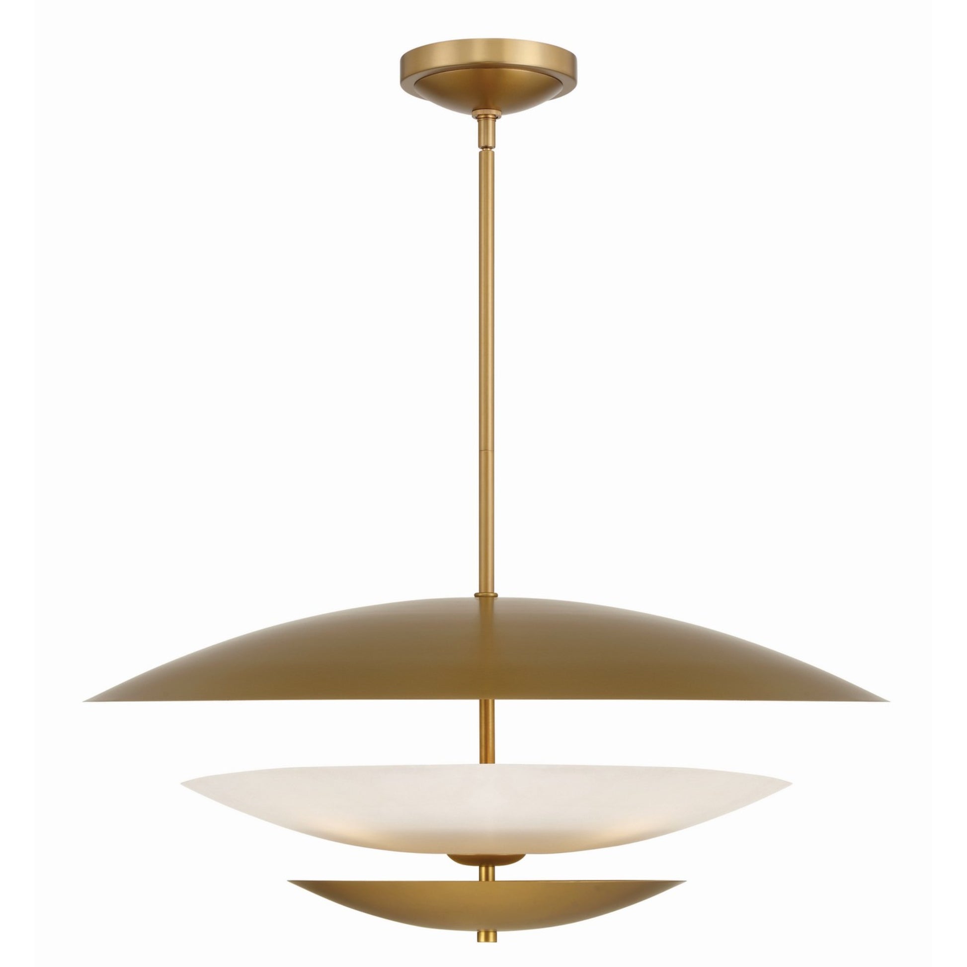 Solara 32" 5-Light Pendant, Legacy Brass Finish - Bees Lighting