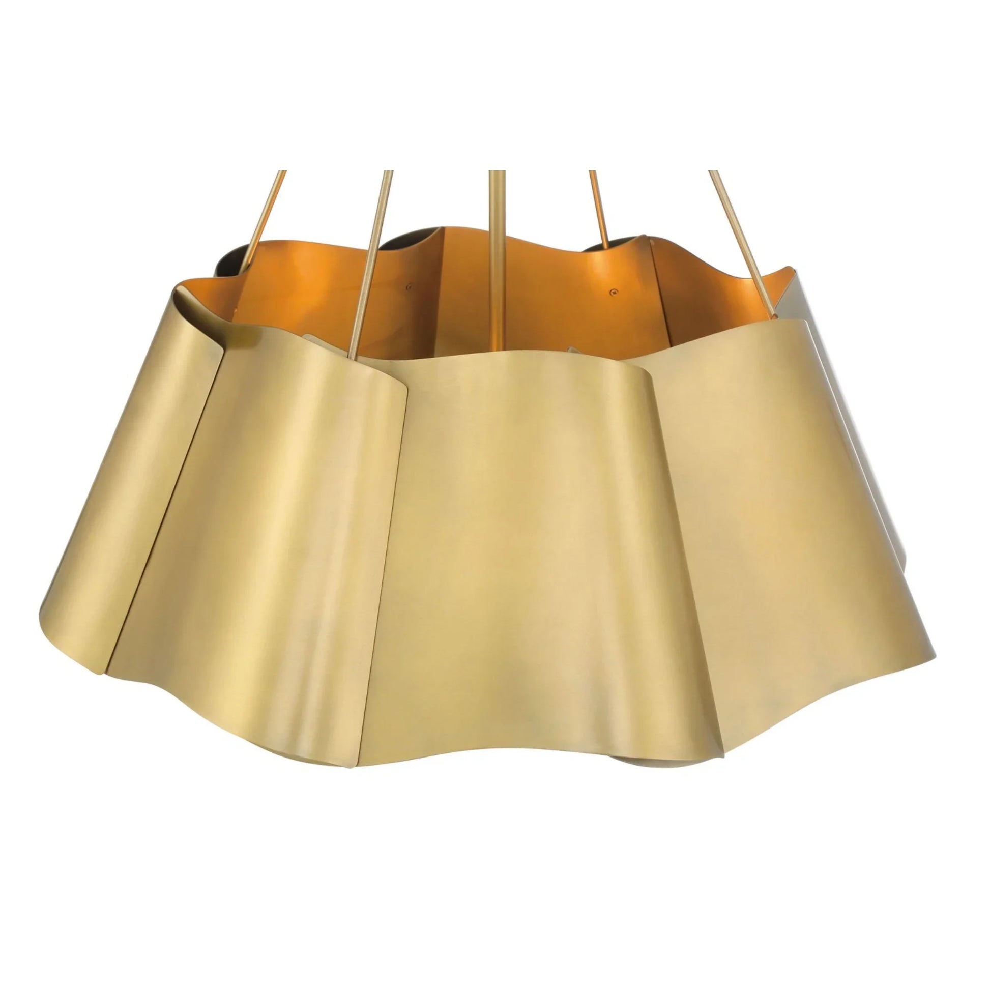 Waveform 26" 4-Light Pendant, Legacy Brass Finish - Bees Lighting