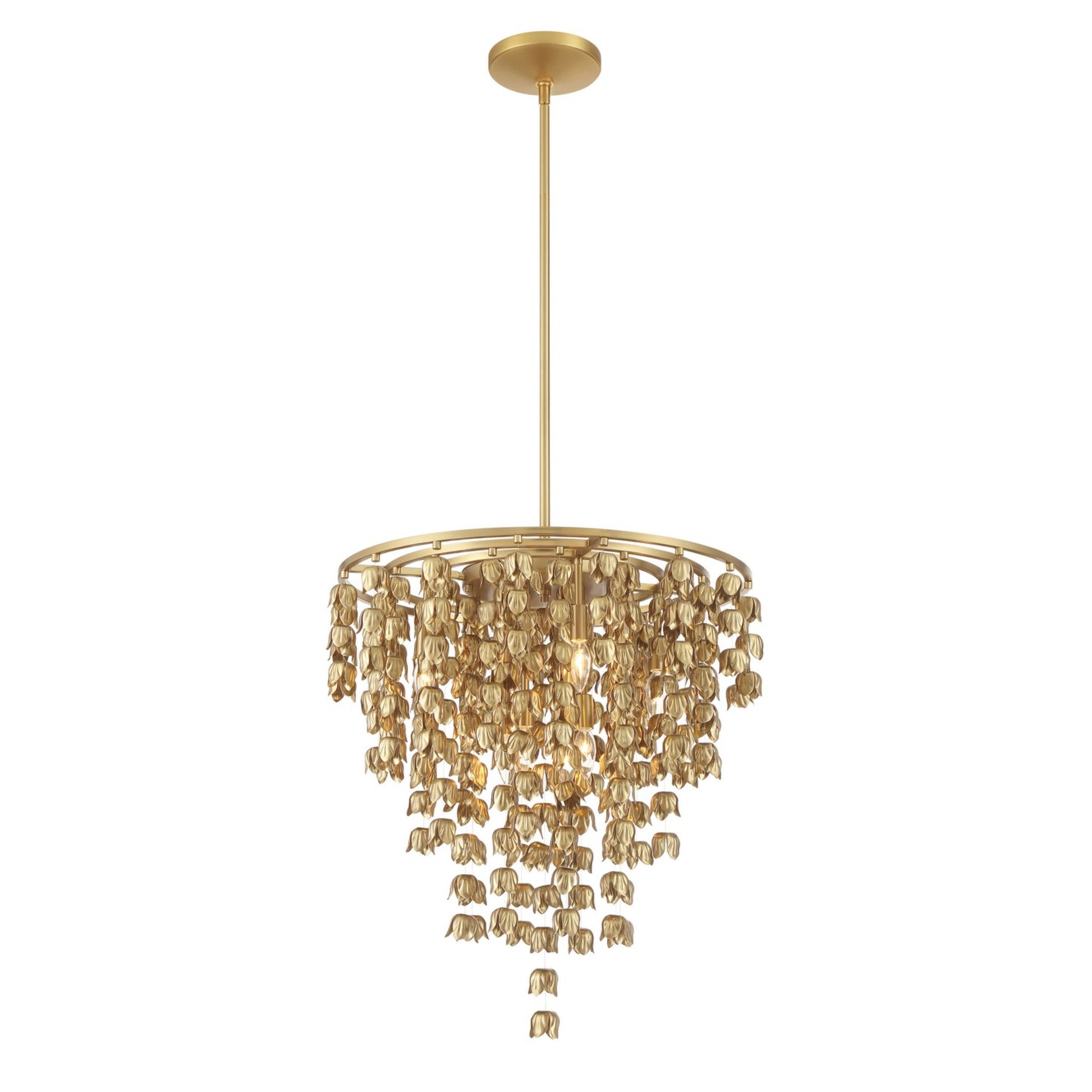 Ashgrove 26" 8-Light Pendant, Legacy Brass Finish - Bees Lighting