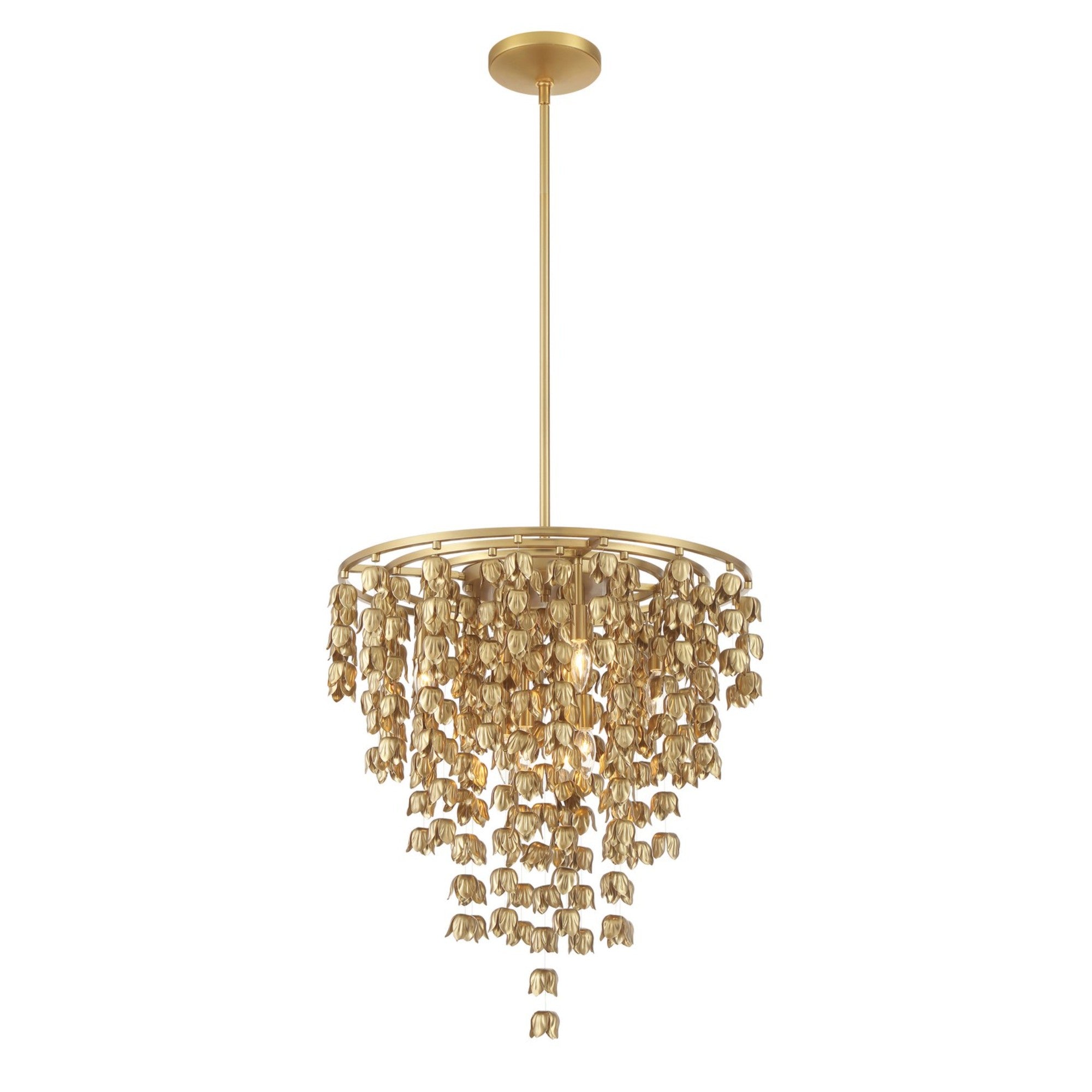 Ashgrove 26" 8-Light Pendant, Legacy Brass Finish - Bees Lighting