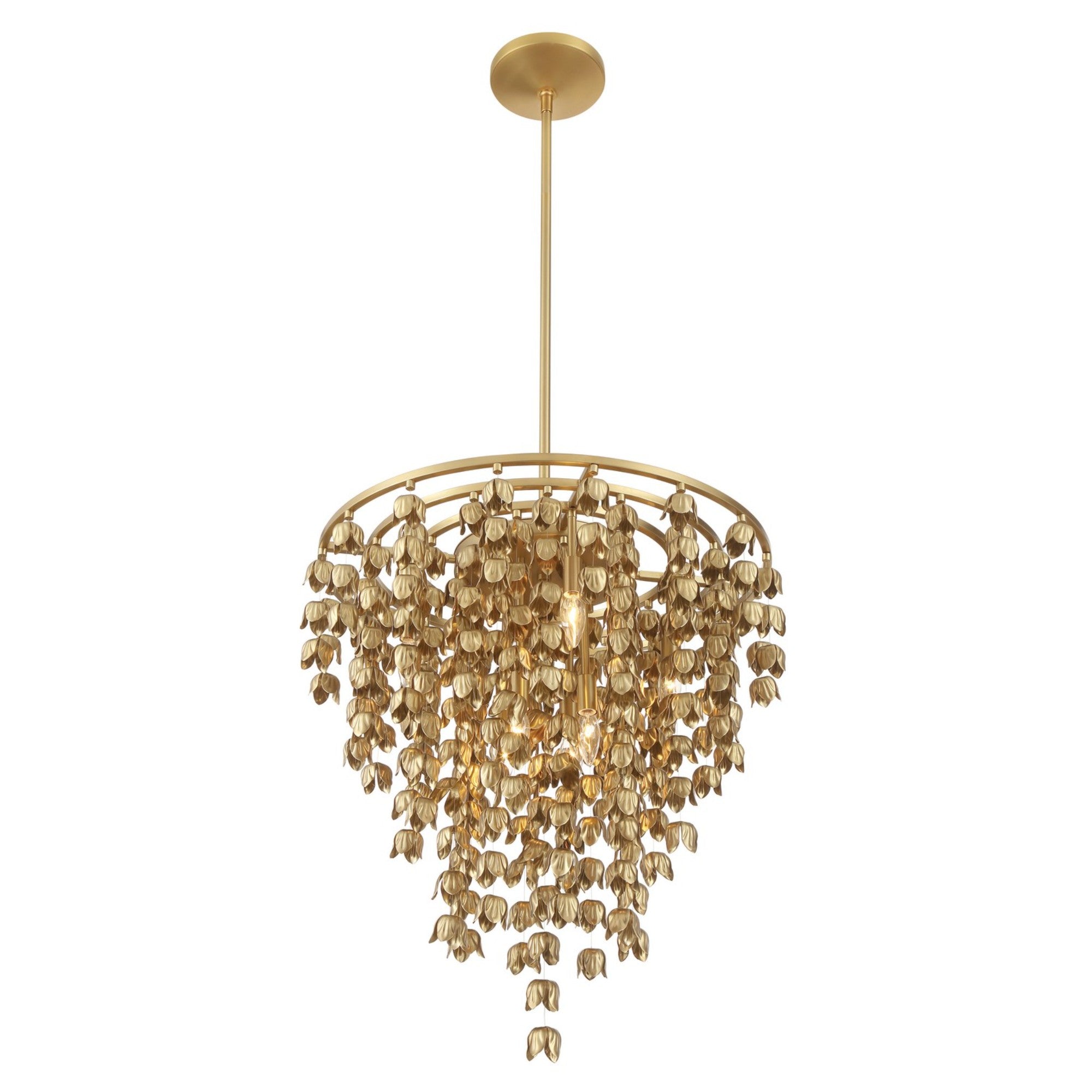 Ashgrove 26" 8-Light Pendant, Legacy Brass Finish - Bees Lighting