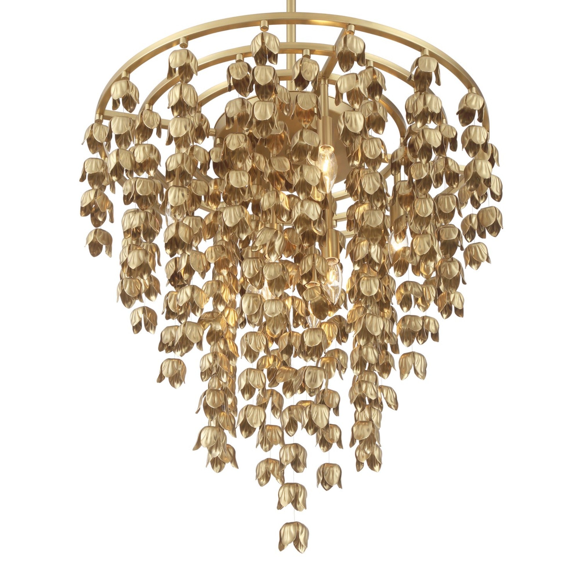 Ashgrove 26" 8-Light Pendant, Legacy Brass Finish - Bees Lighting