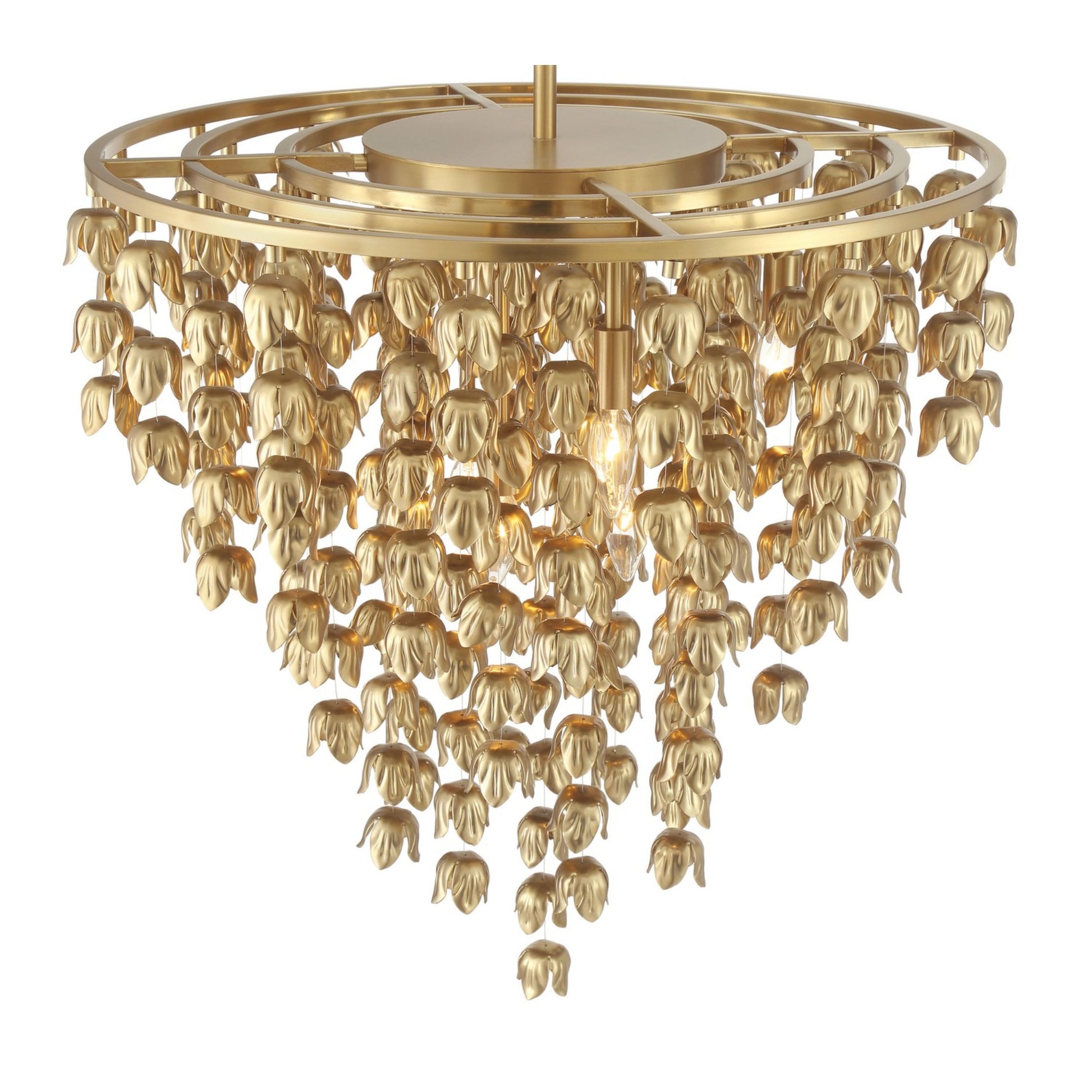 Ashgrove 26" 8-Light Pendant, Legacy Brass Finish - Bees Lighting