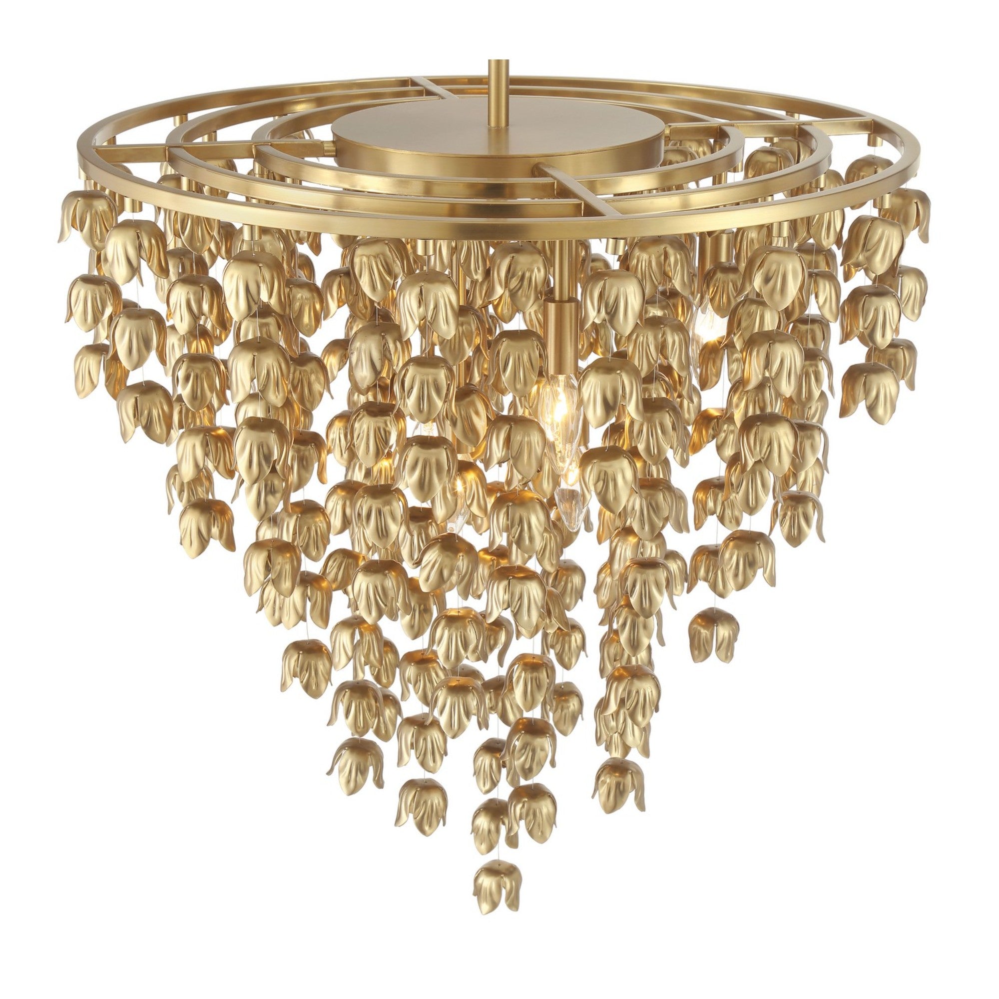 Ashgrove 26" 8-Light Pendant, Legacy Brass Finish - Bees Lighting