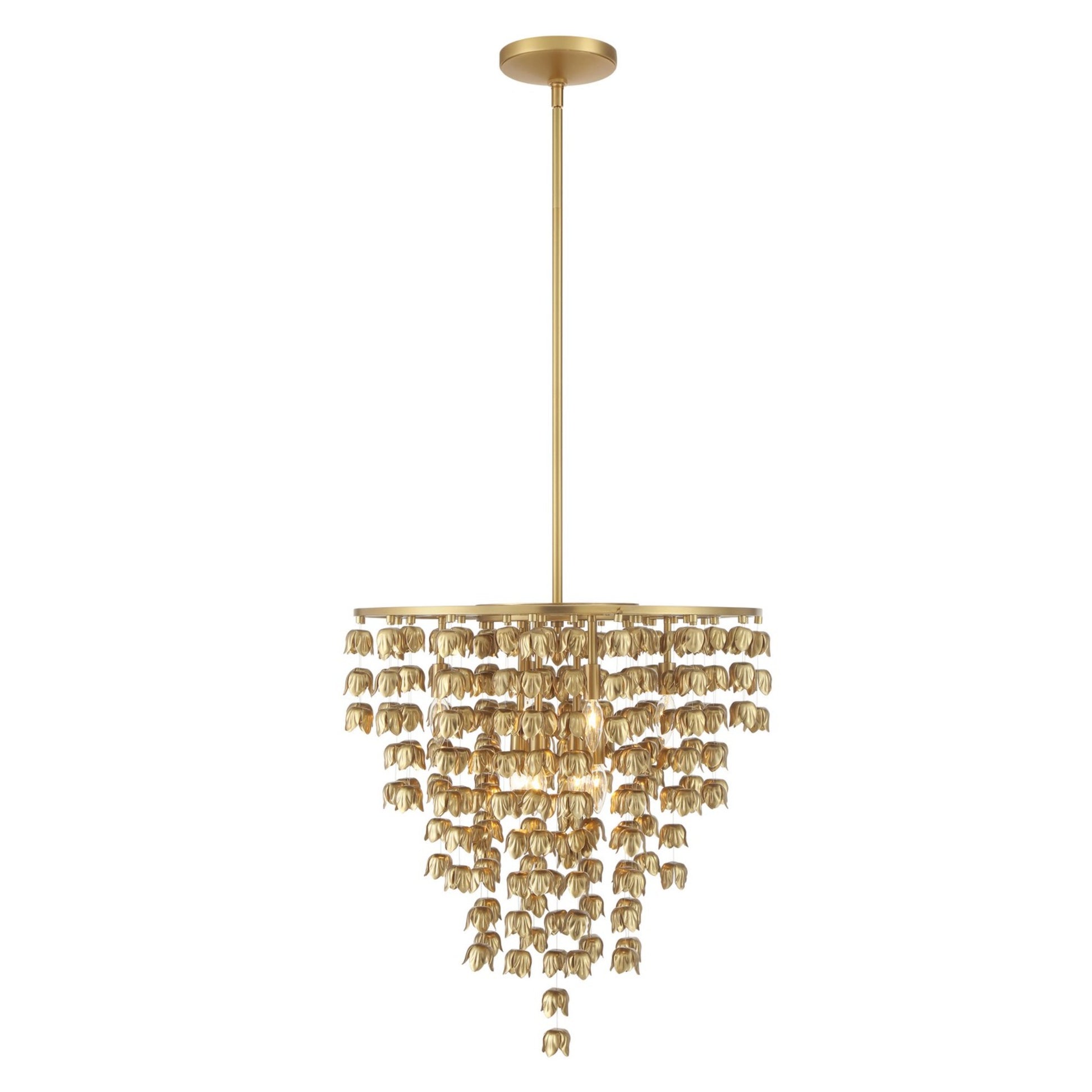Ashgrove 26" 8-Light Pendant, Legacy Brass Finish - Bees Lighting