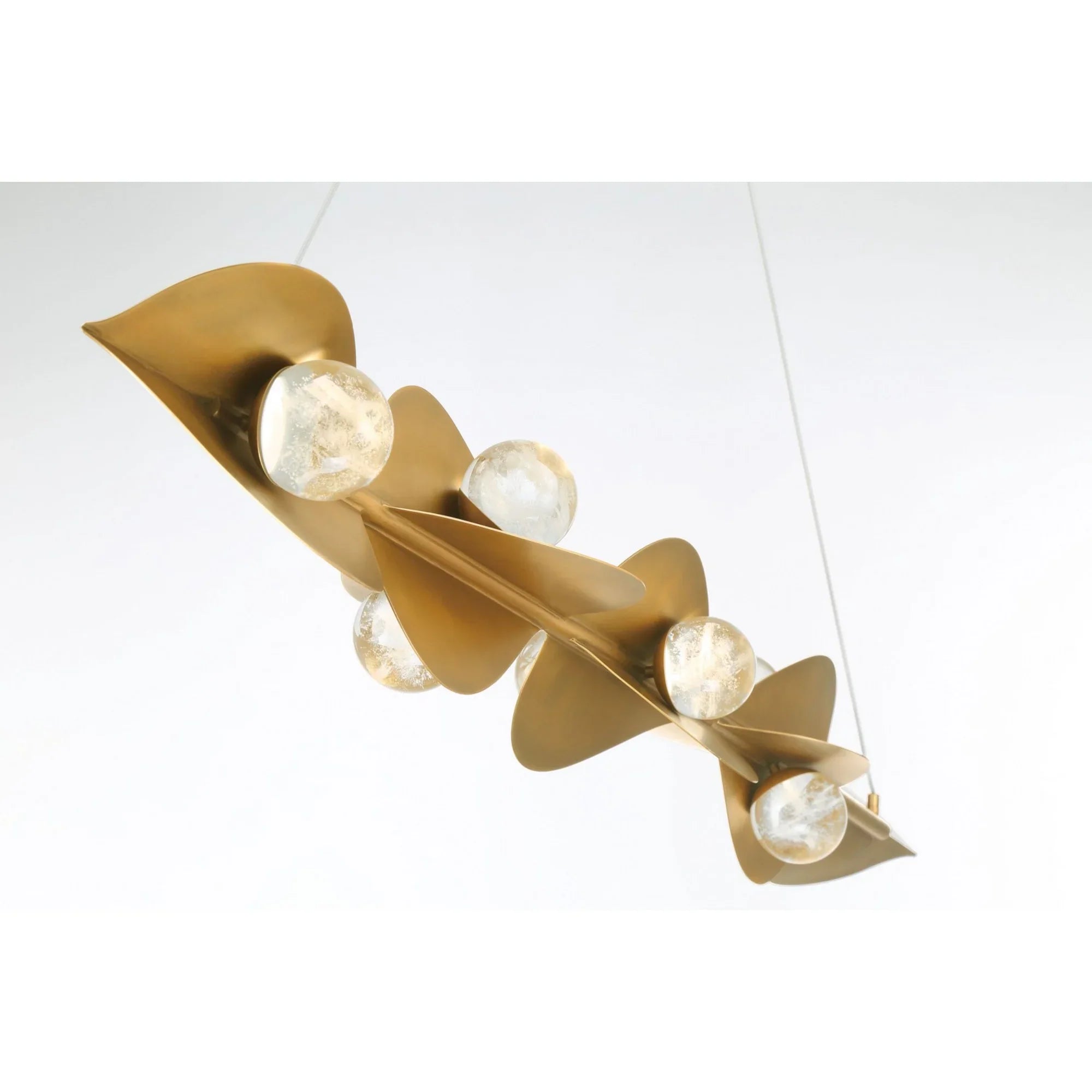 Pod 62" LED Island Light, Legacy Brass Finish - Bees Lighting