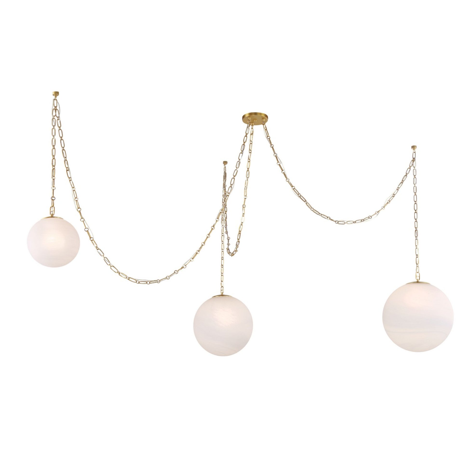 Marbelle 80" Pendant, Legacy Brass Finish - Bees Lighting