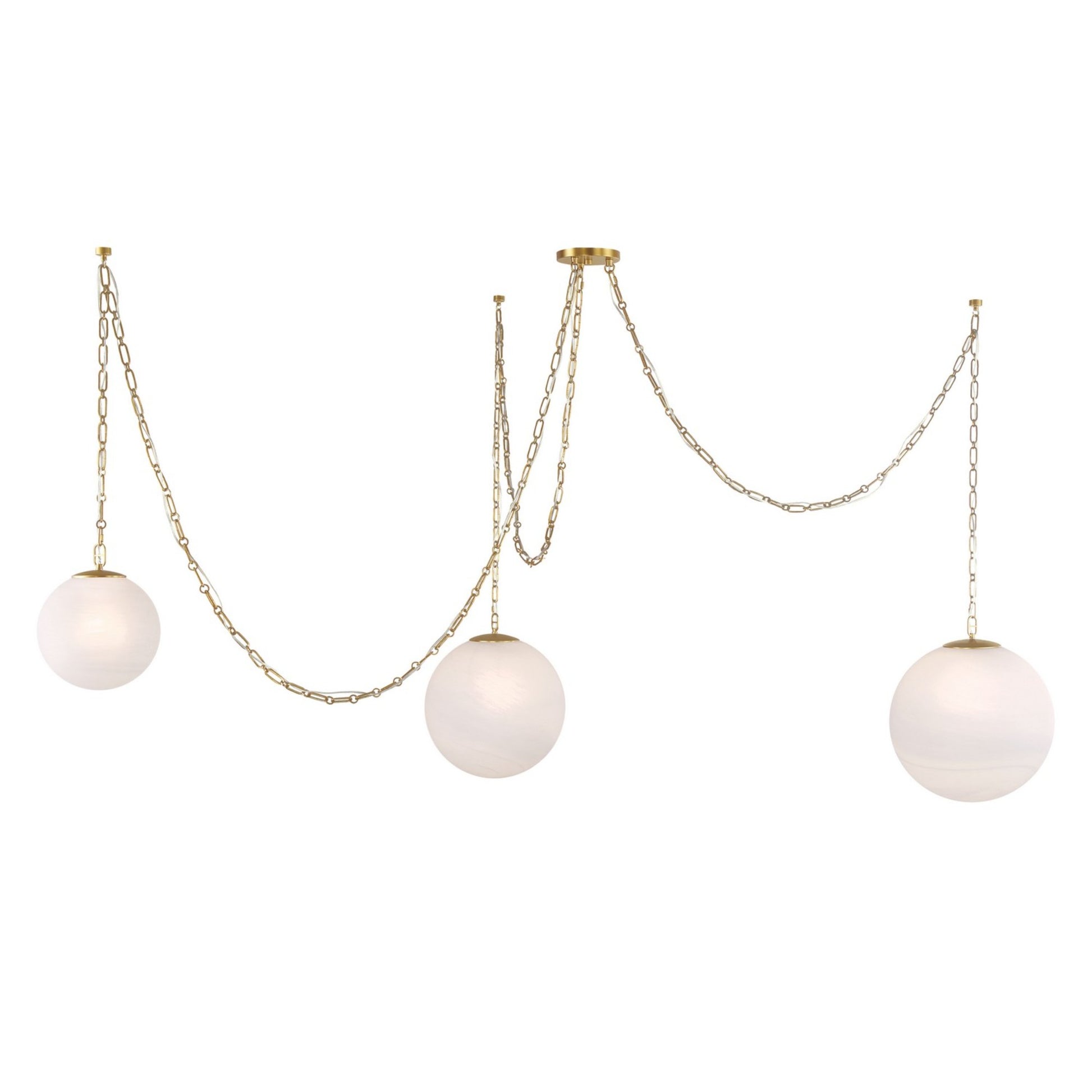 Marbelle 80" Pendant, Legacy Brass Finish - Bees Lighting