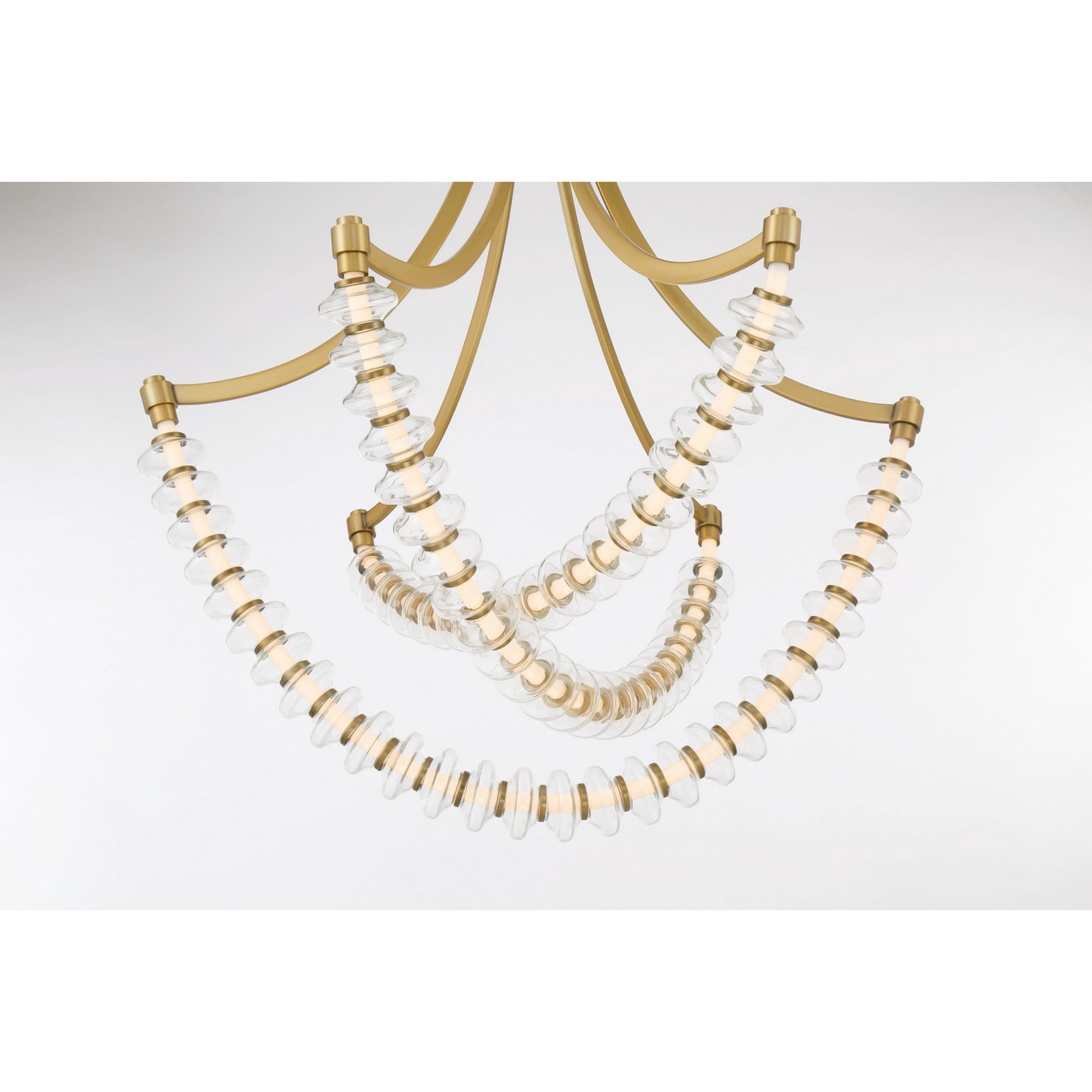 Pearl 30" LED Chandelier, Legacy Brass Finish - Bees Lighting