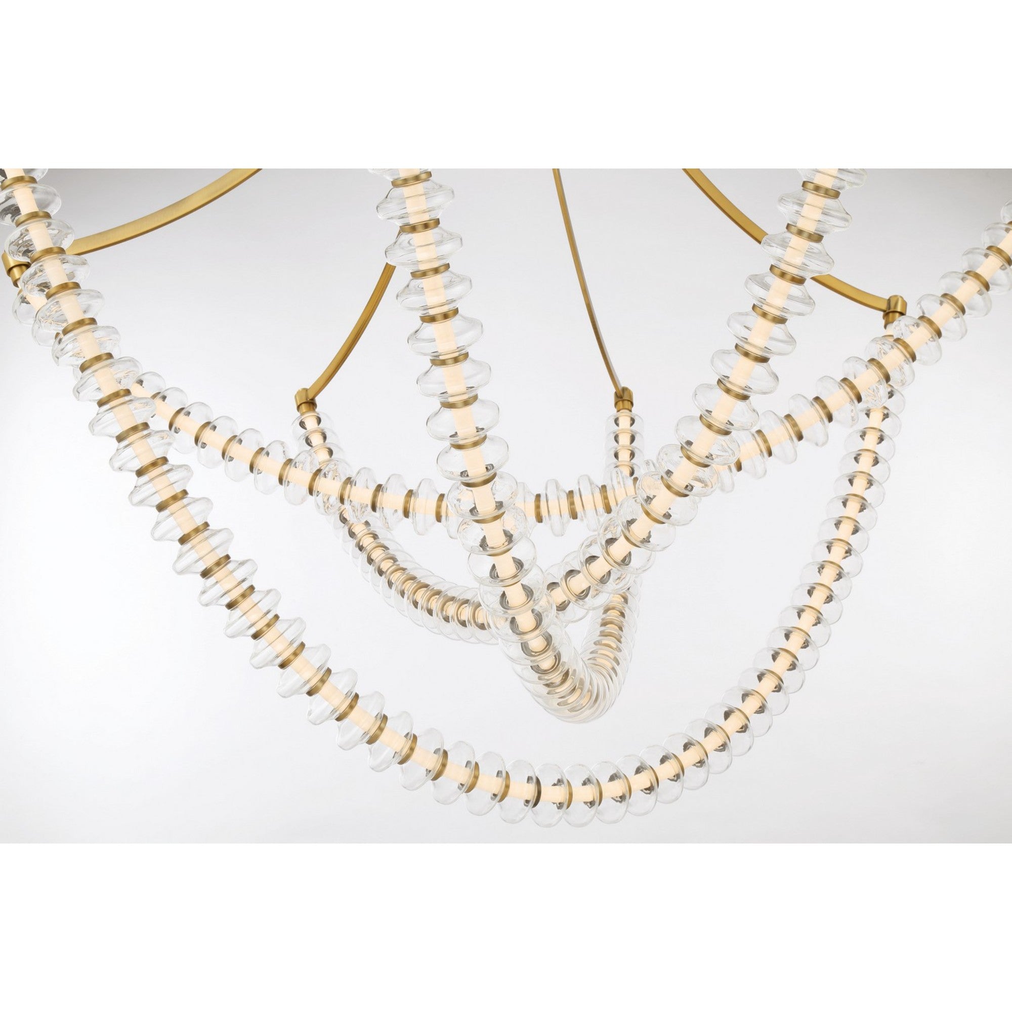 Pearl 49" LED Chandelier, Legacy Brass Finish - Bees Lighting
