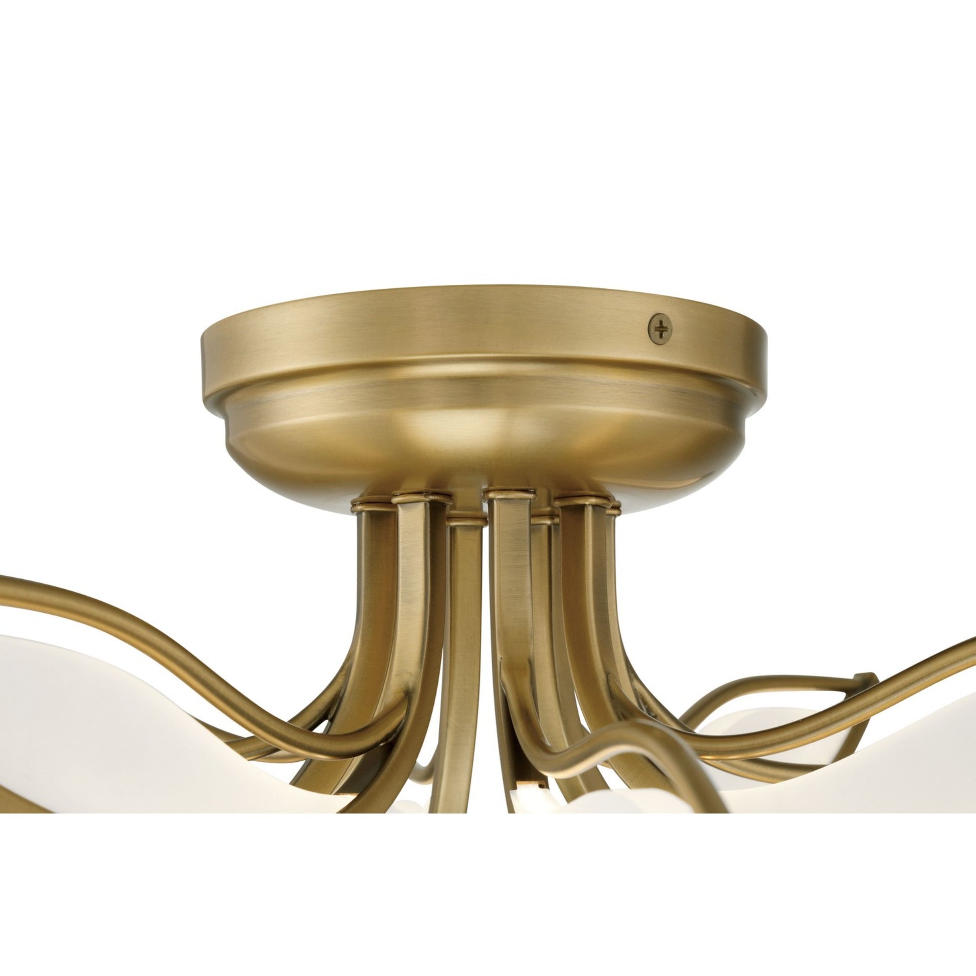 Papilio 21" LED Flush Mount, Legacy Brass Finish - Bees Lighting