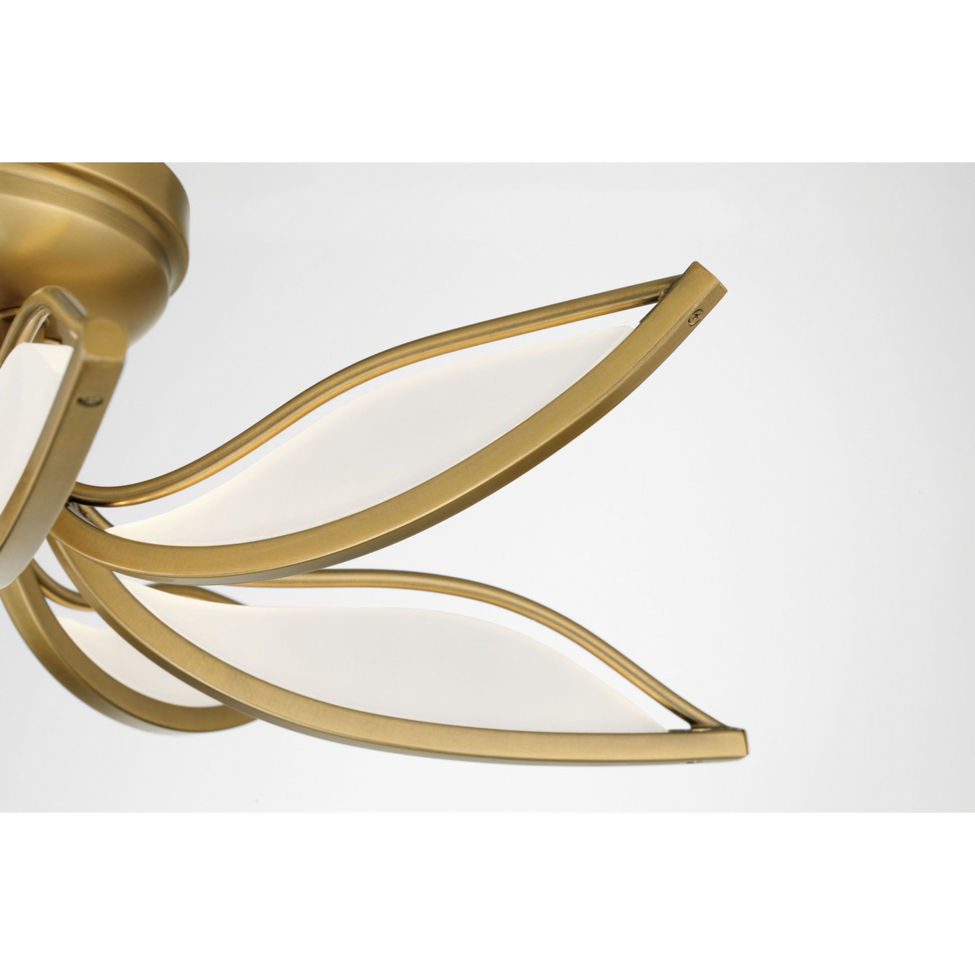Papilio 21" LED Flush Mount, Legacy Brass Finish - Bees Lighting