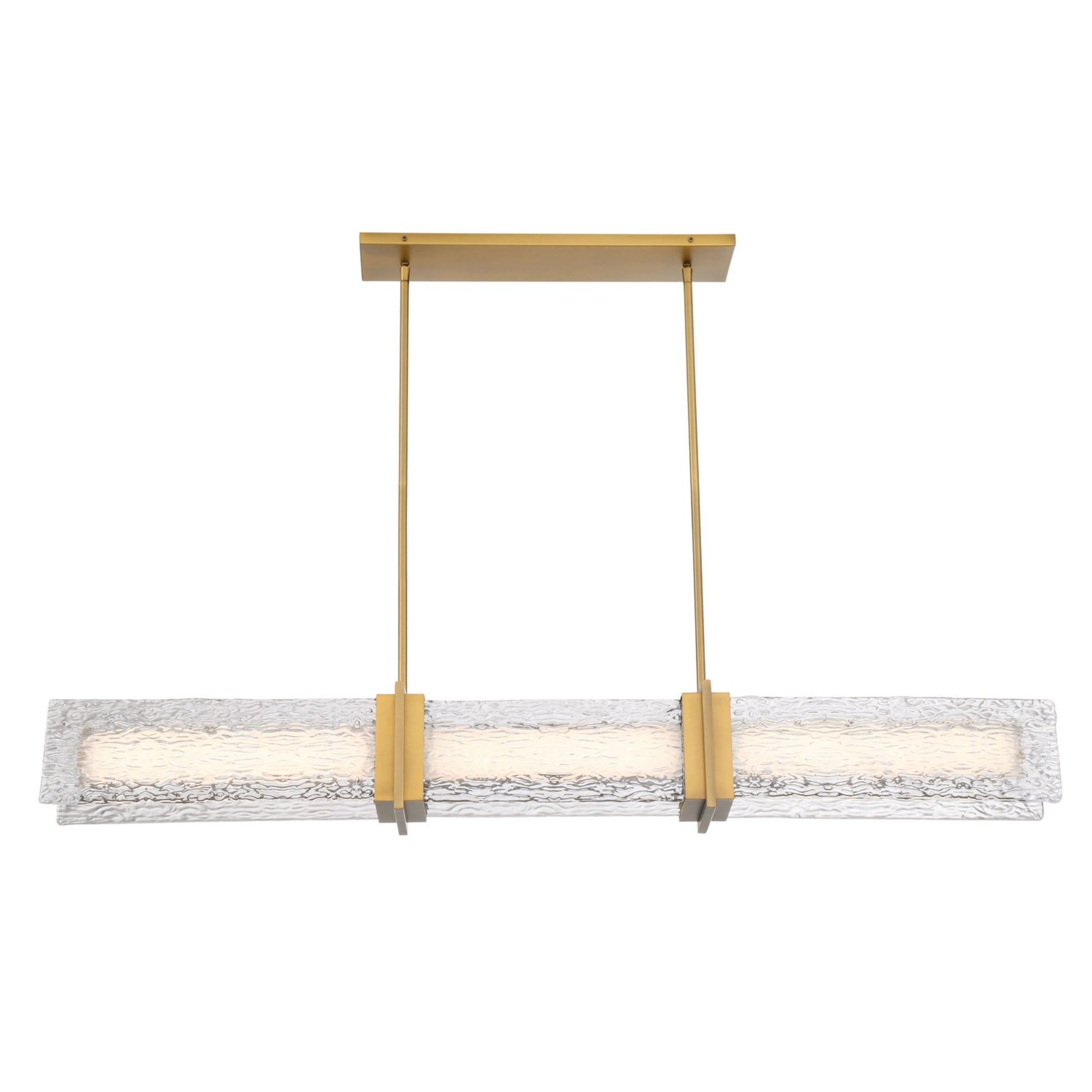 Lumina 52" LED Island Light, Legacy Brass Finish - Bees Lighting