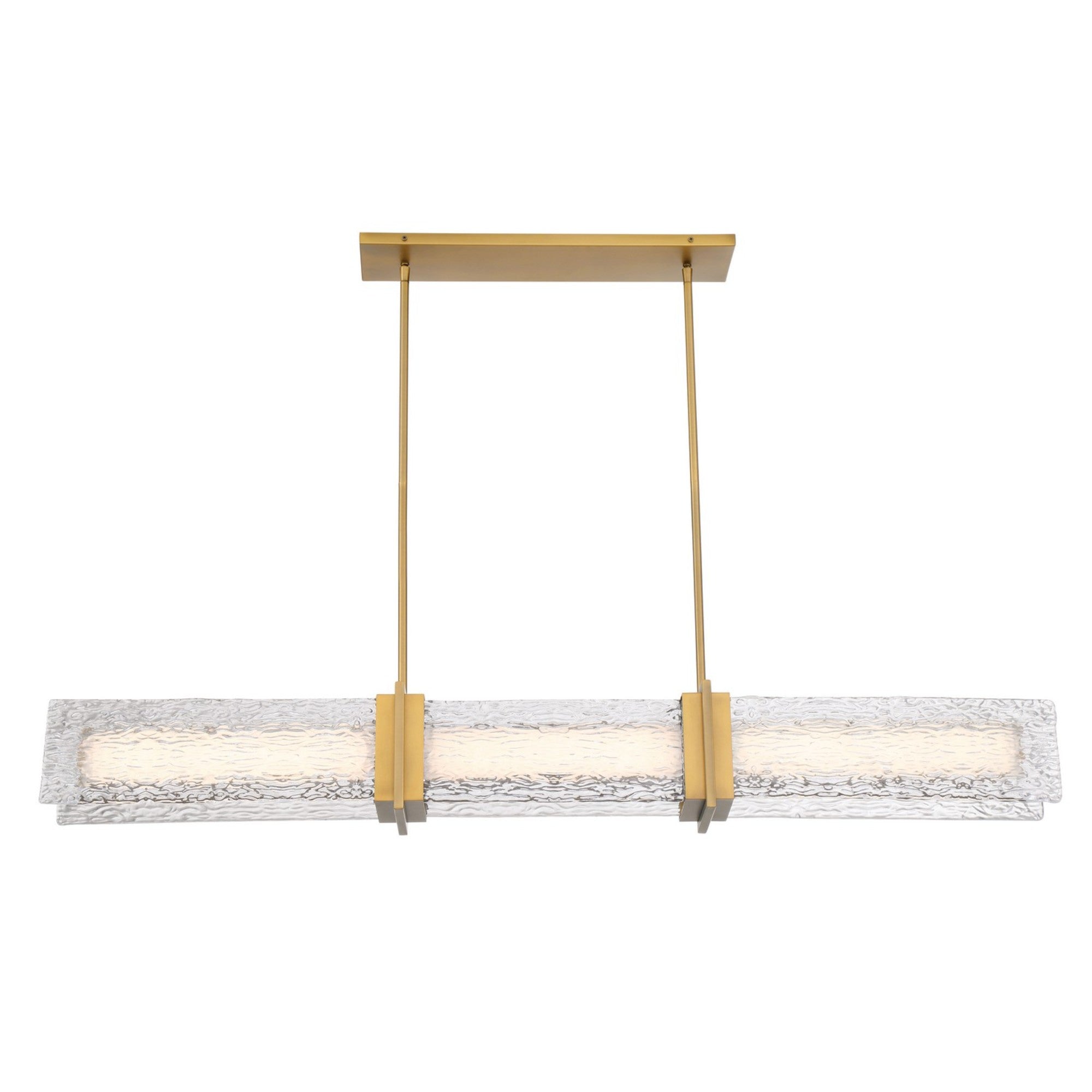 Lumina 52" LED Island Light, Legacy Brass Finish - Bees Lighting
