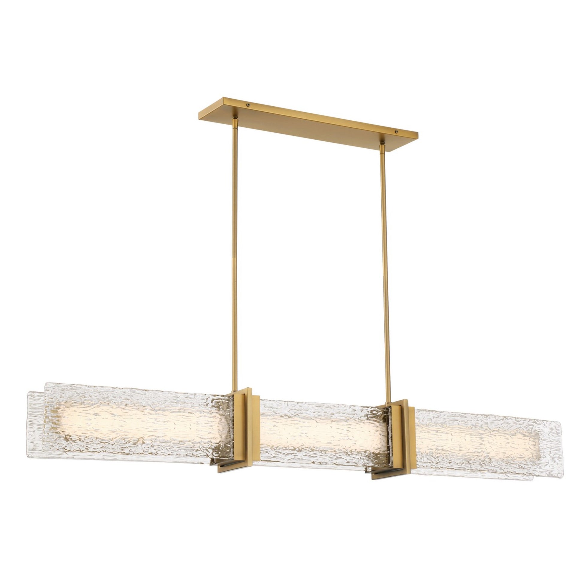Lumina 52" LED Island Light, Legacy Brass Finish - Bees Lighting