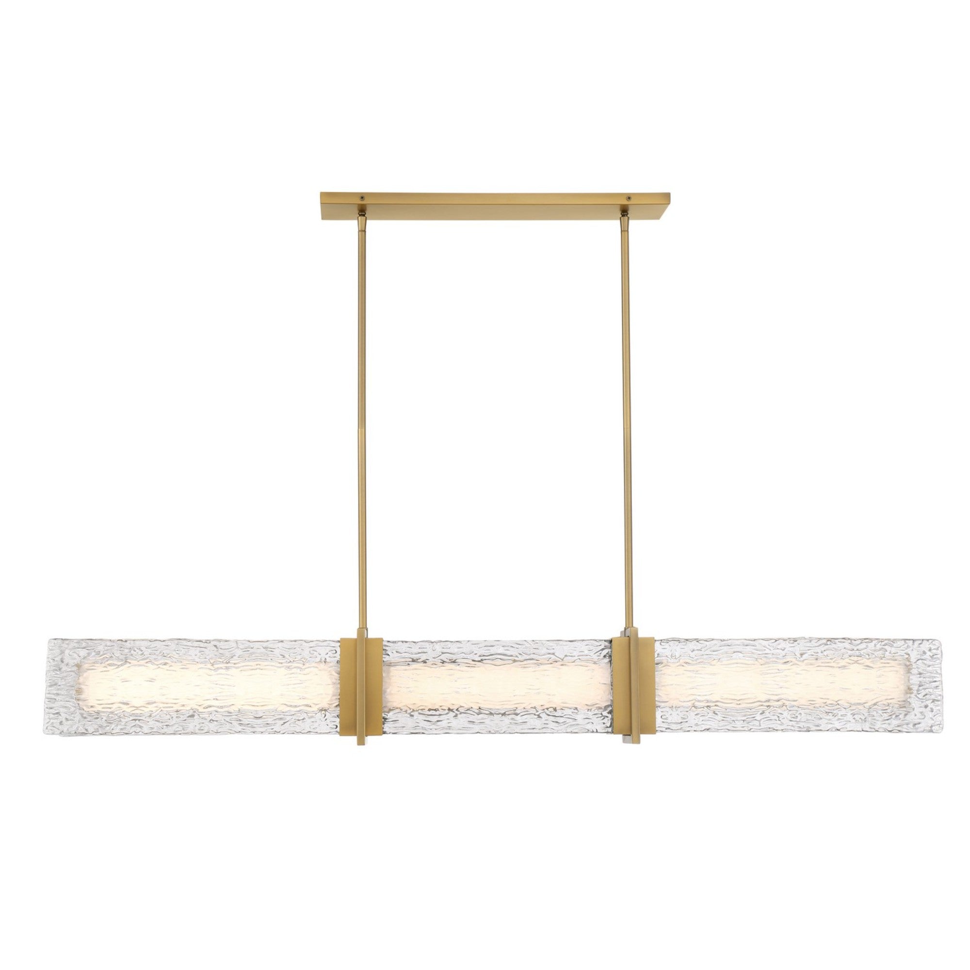 Lumina 52" LED Island Light, Legacy Brass Finish - Bees Lighting