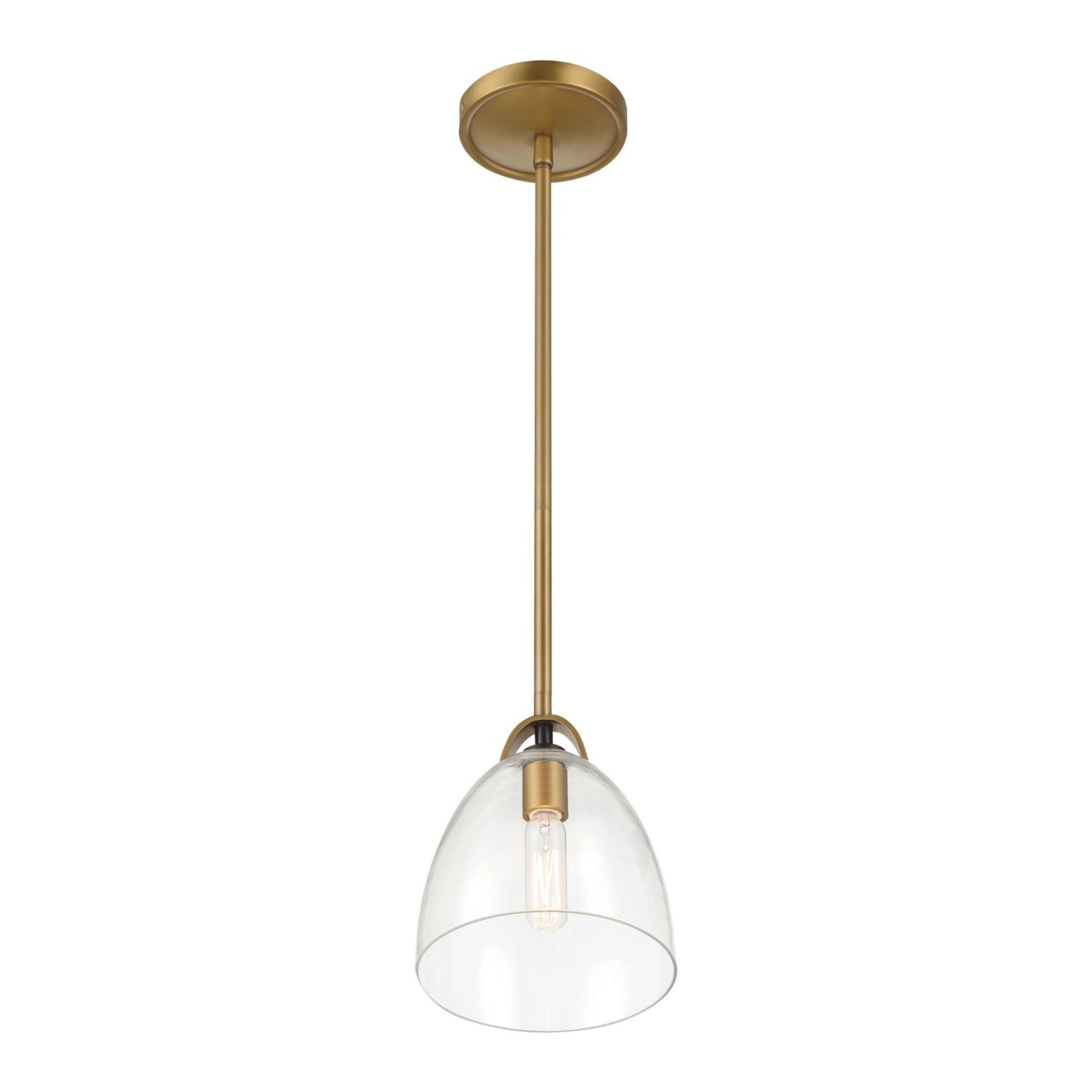Sommersby 9" Pendant, Legacy Brass & Matte Coal Finish - Bees Lighting