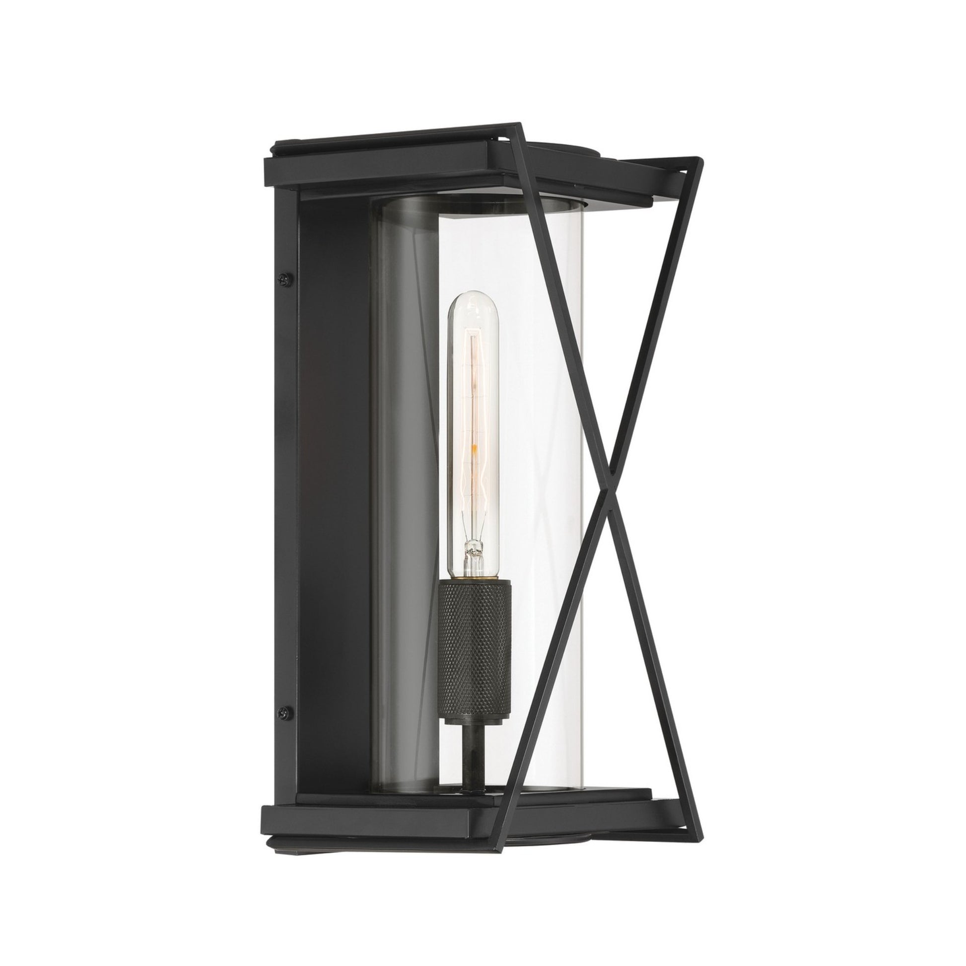 Rockhill 16" Outdoor Wall Sconce, Dark Matte Black Finish - Bees Lighting