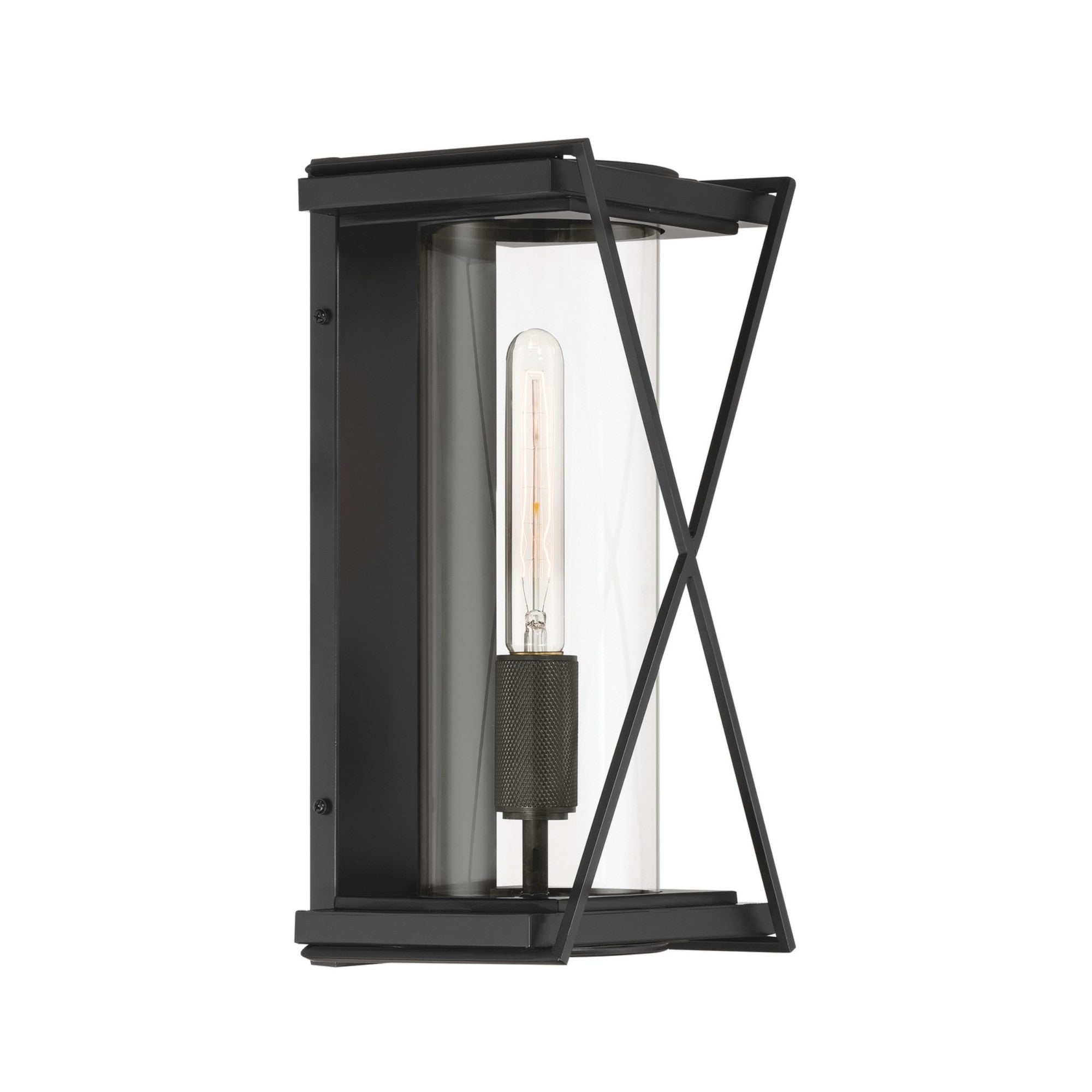 Rockhill 16" Outdoor Wall Sconce, Dark Matte Black Finish - Bees Lighting