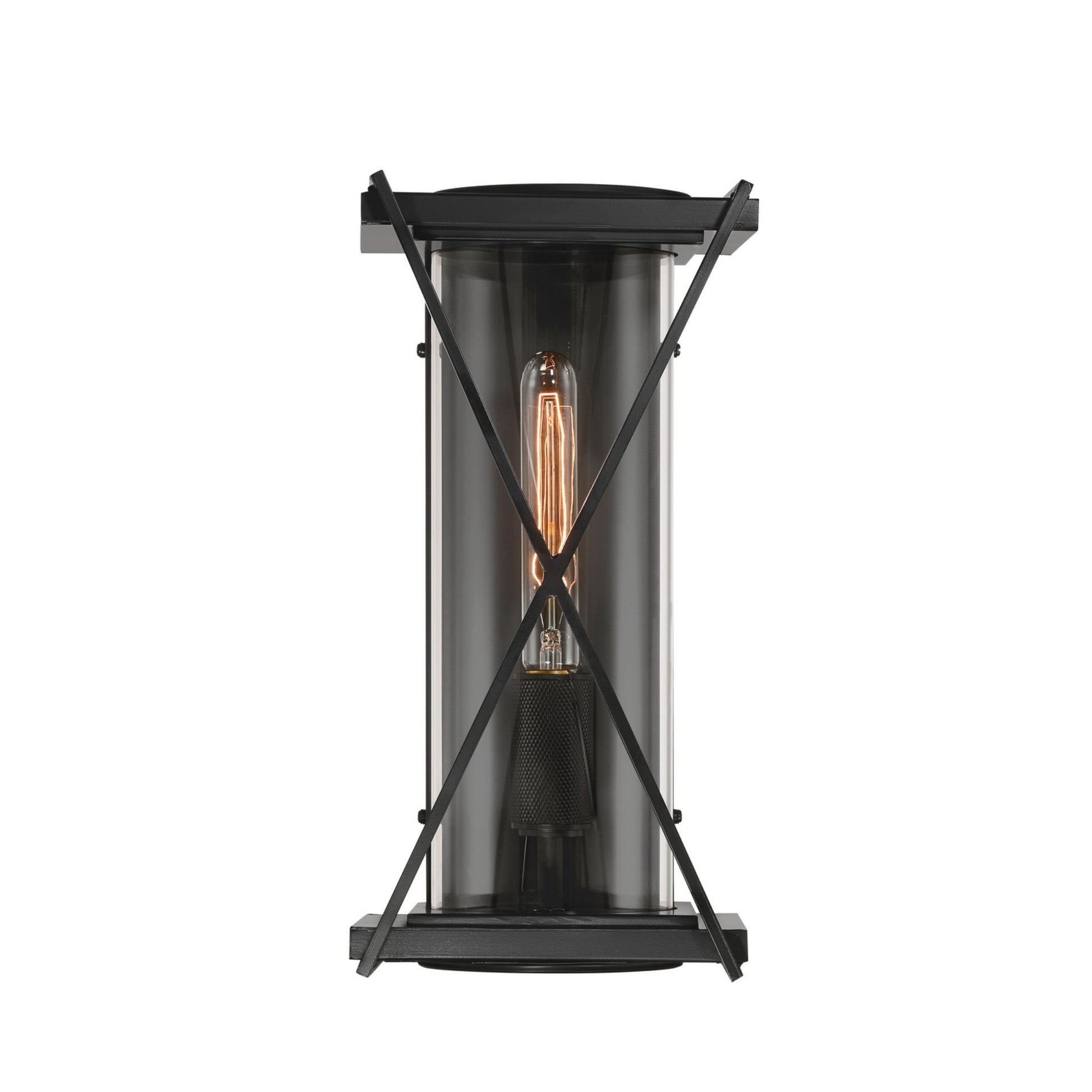 Rockhill 16" Outdoor Wall Sconce, Dark Matte Black Finish - Bees Lighting