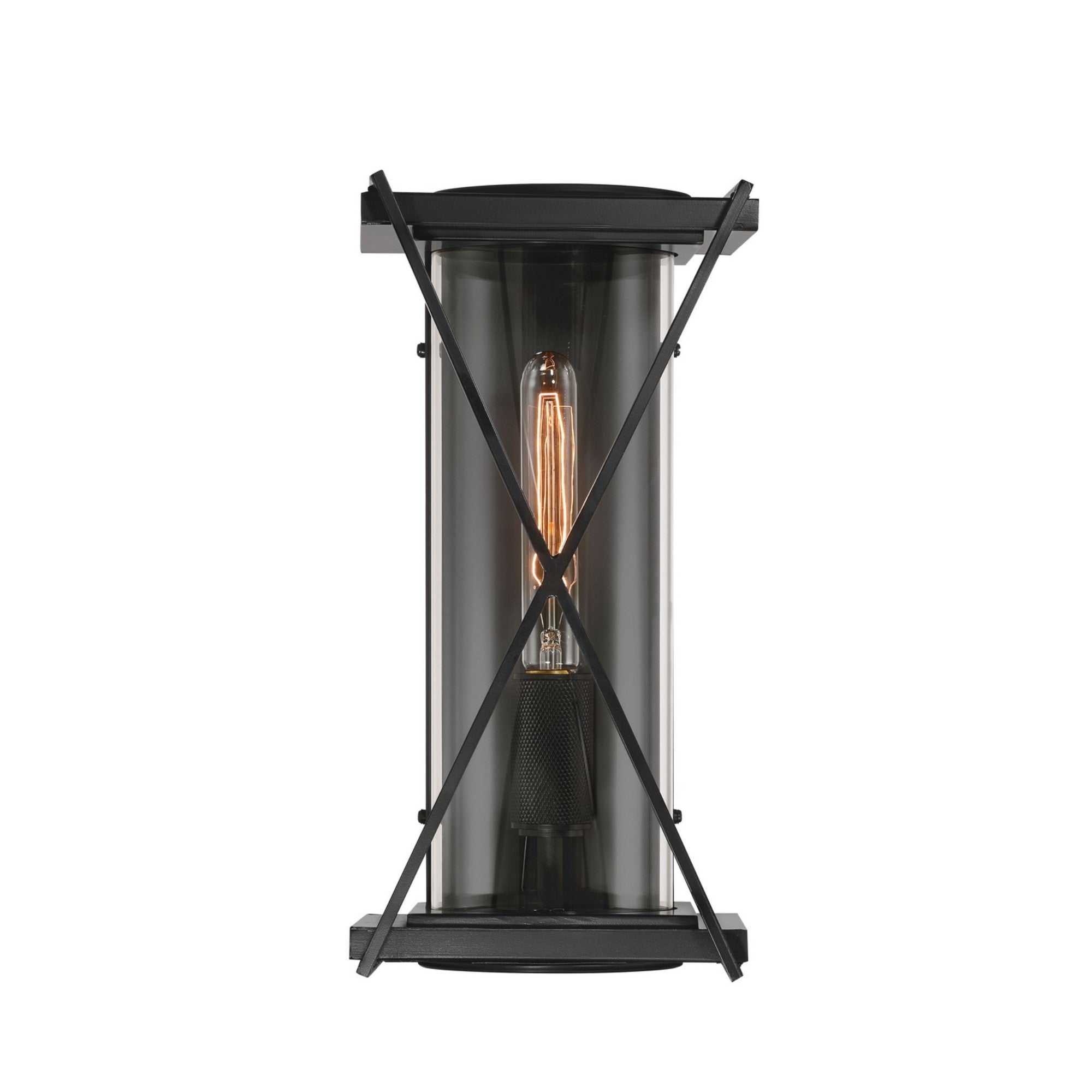 Rockhill 16" Outdoor Wall Sconce, Dark Matte Black Finish - Bees Lighting