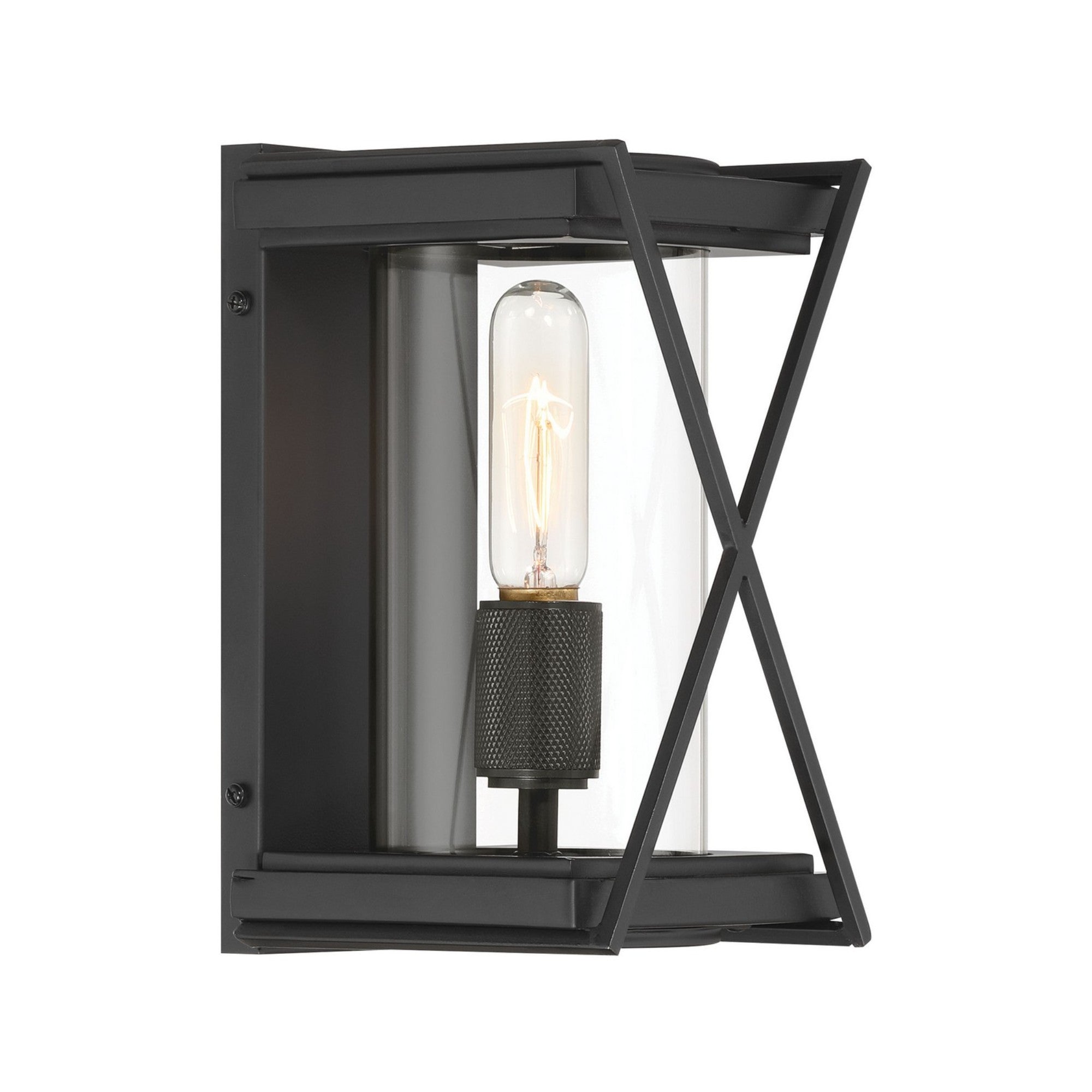 Rockhill 11" Outdoor Wall Sconce, Dark Matte Black Finish - Bees Lighting