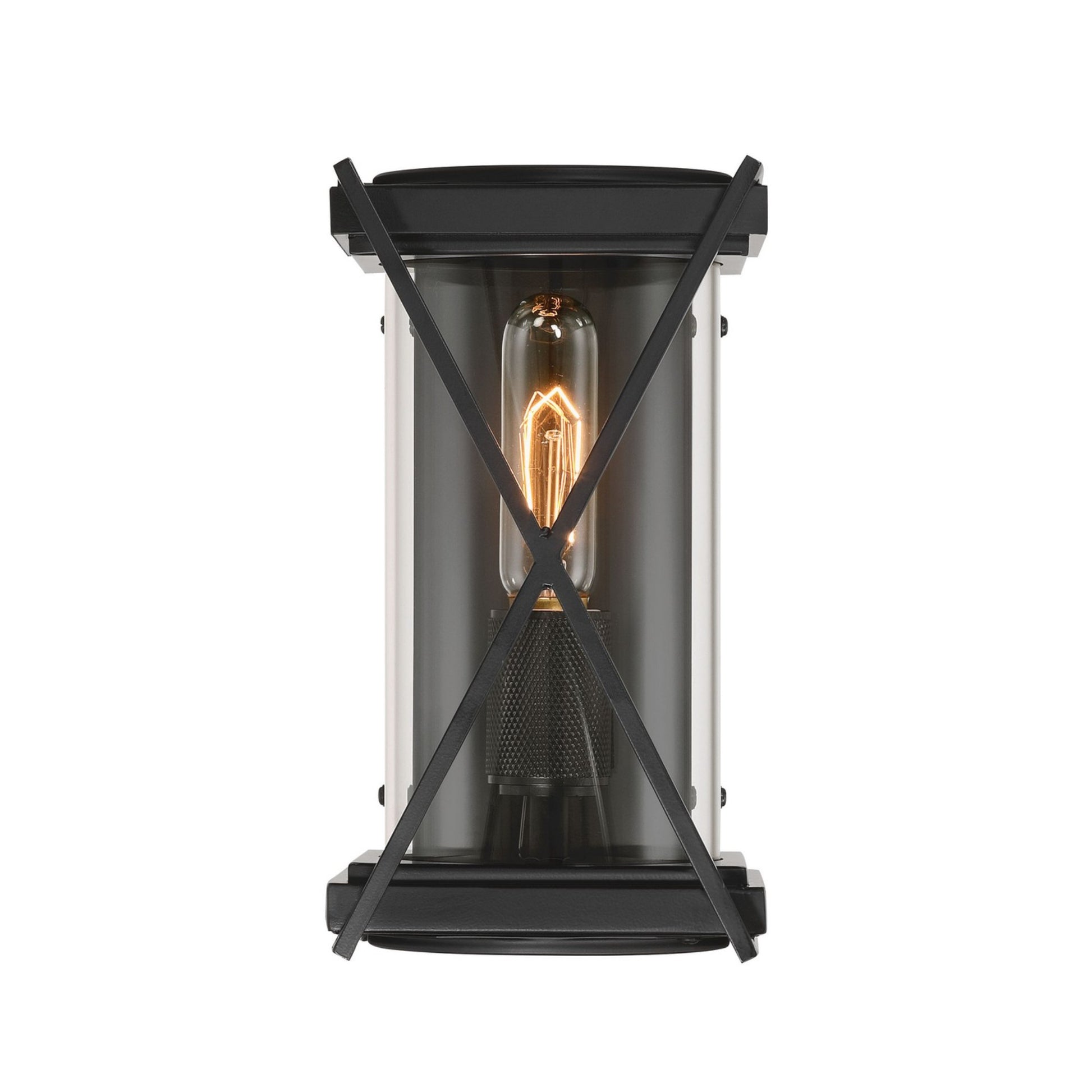 Rockhill 11" Outdoor Wall Sconce, Dark Matte Black Finish - Bees Lighting