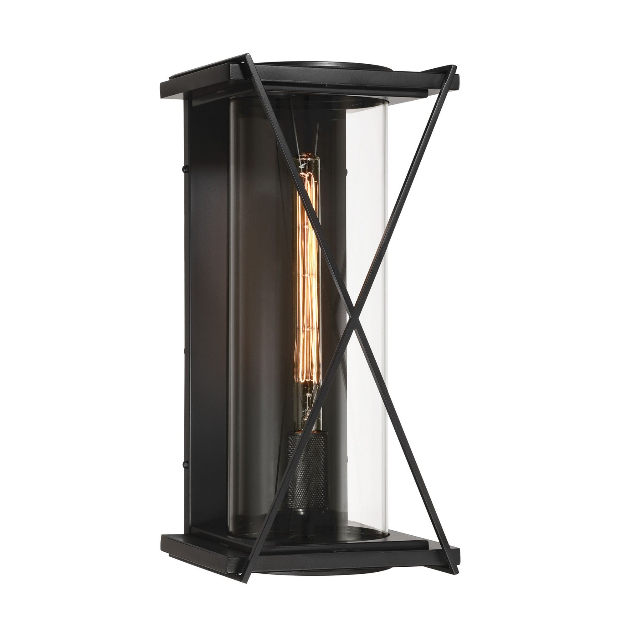 Rockhill 20" Outdoor Wall Sconce, Dark Matte Black Finish - Bees Lighting