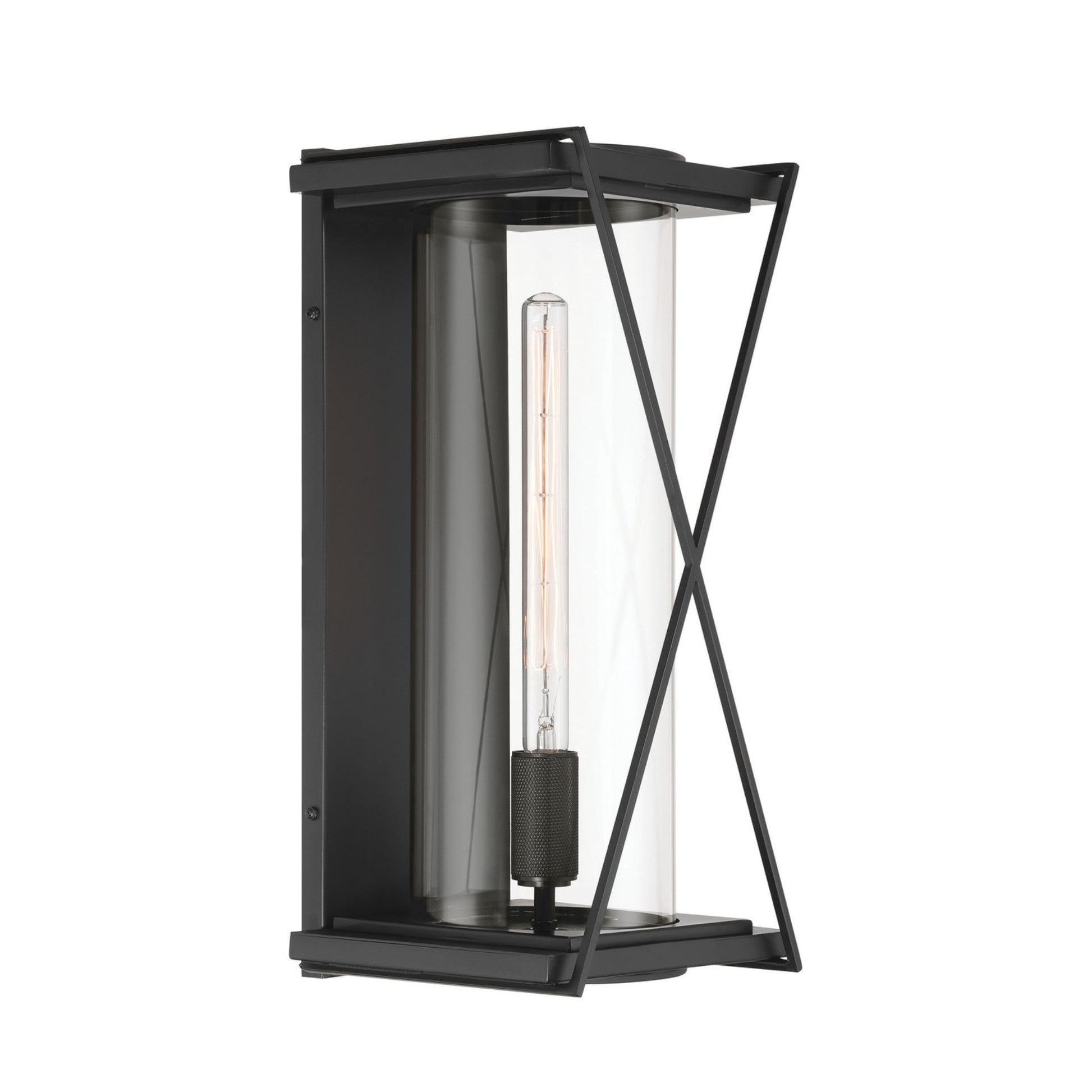 Rockhill 20" Outdoor Wall Sconce, Dark Matte Black Finish - Bees Lighting