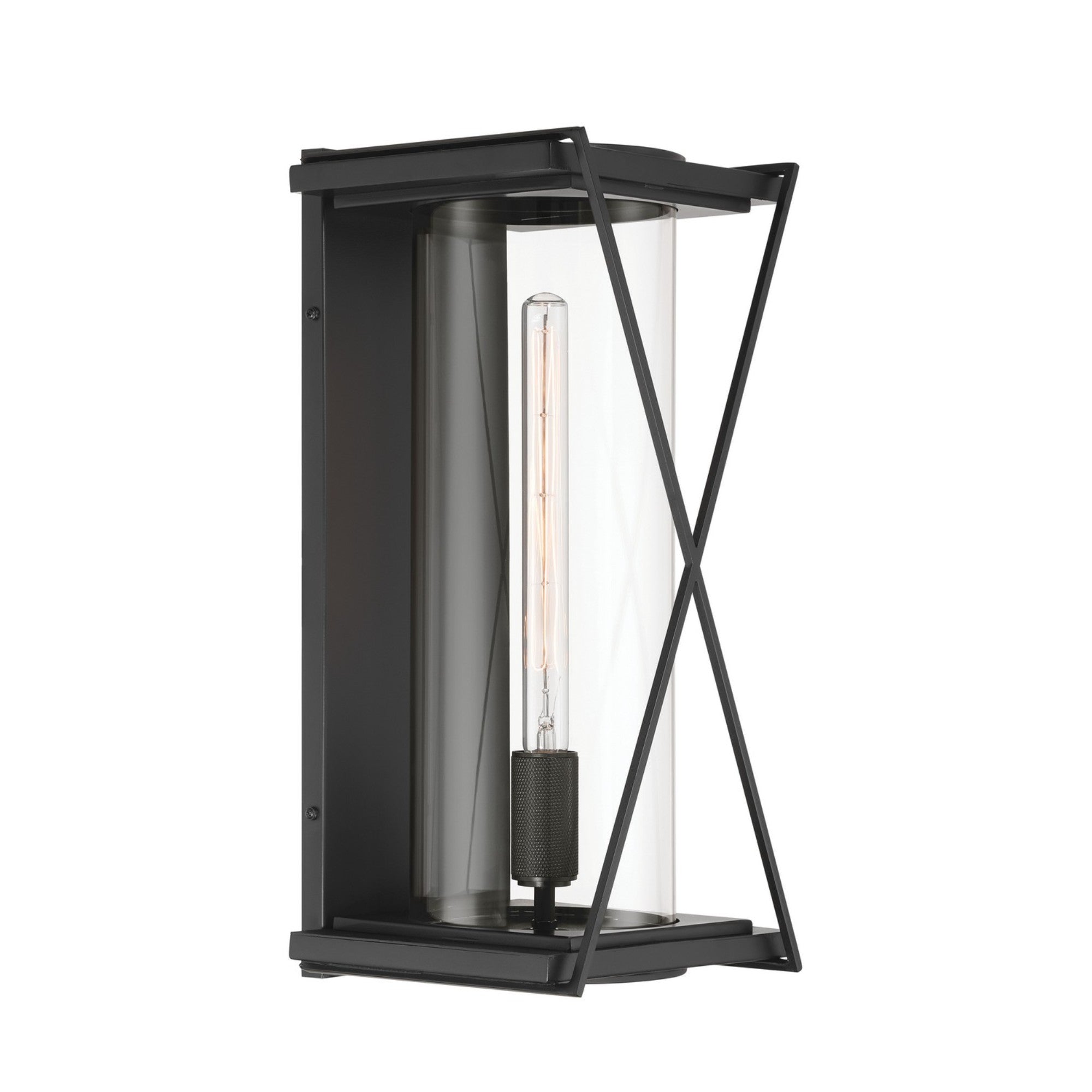 Rockhill 20" Outdoor Wall Sconce, Dark Matte Black Finish - Bees Lighting