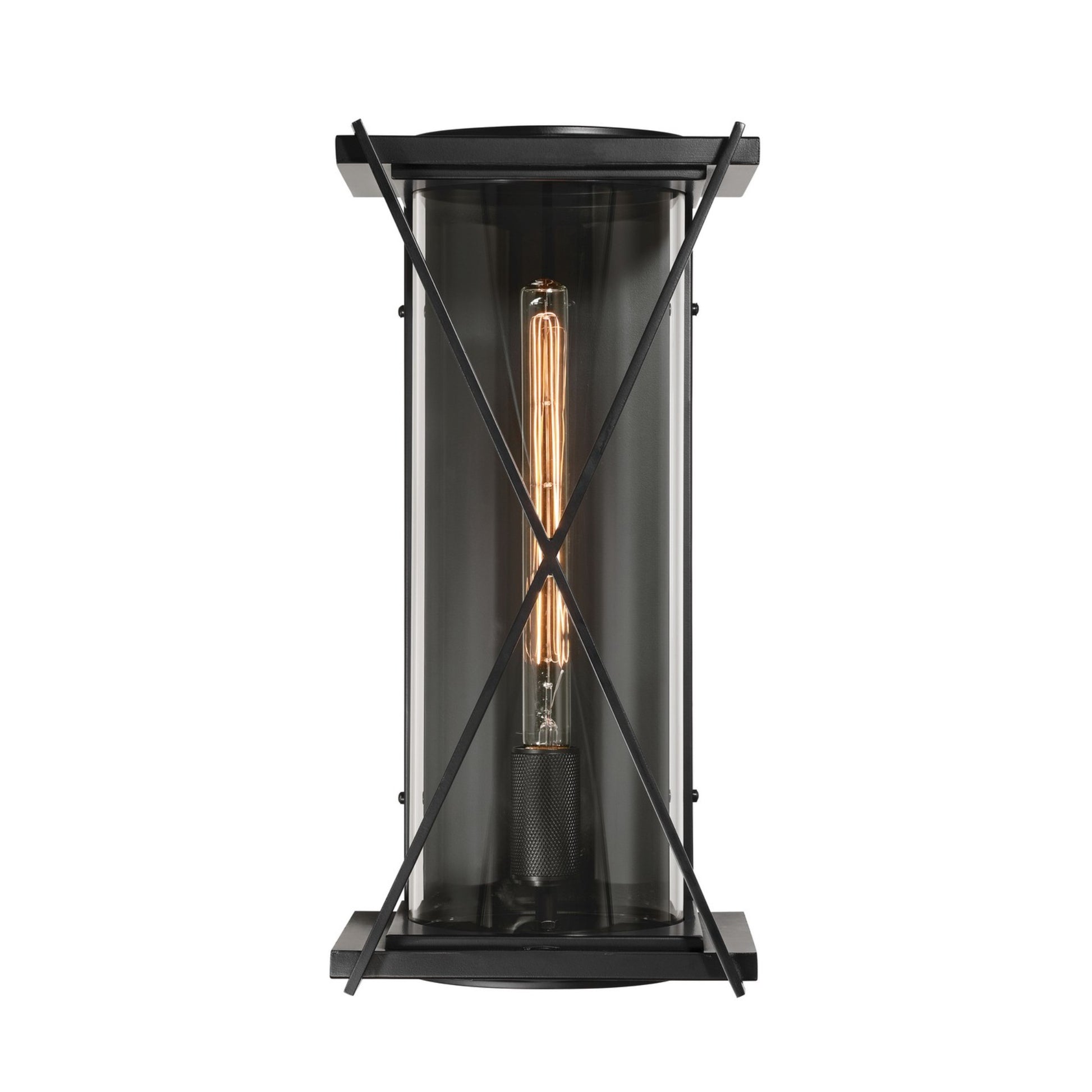 Rockhill 20" Outdoor Wall Sconce, Dark Matte Black Finish - Bees Lighting