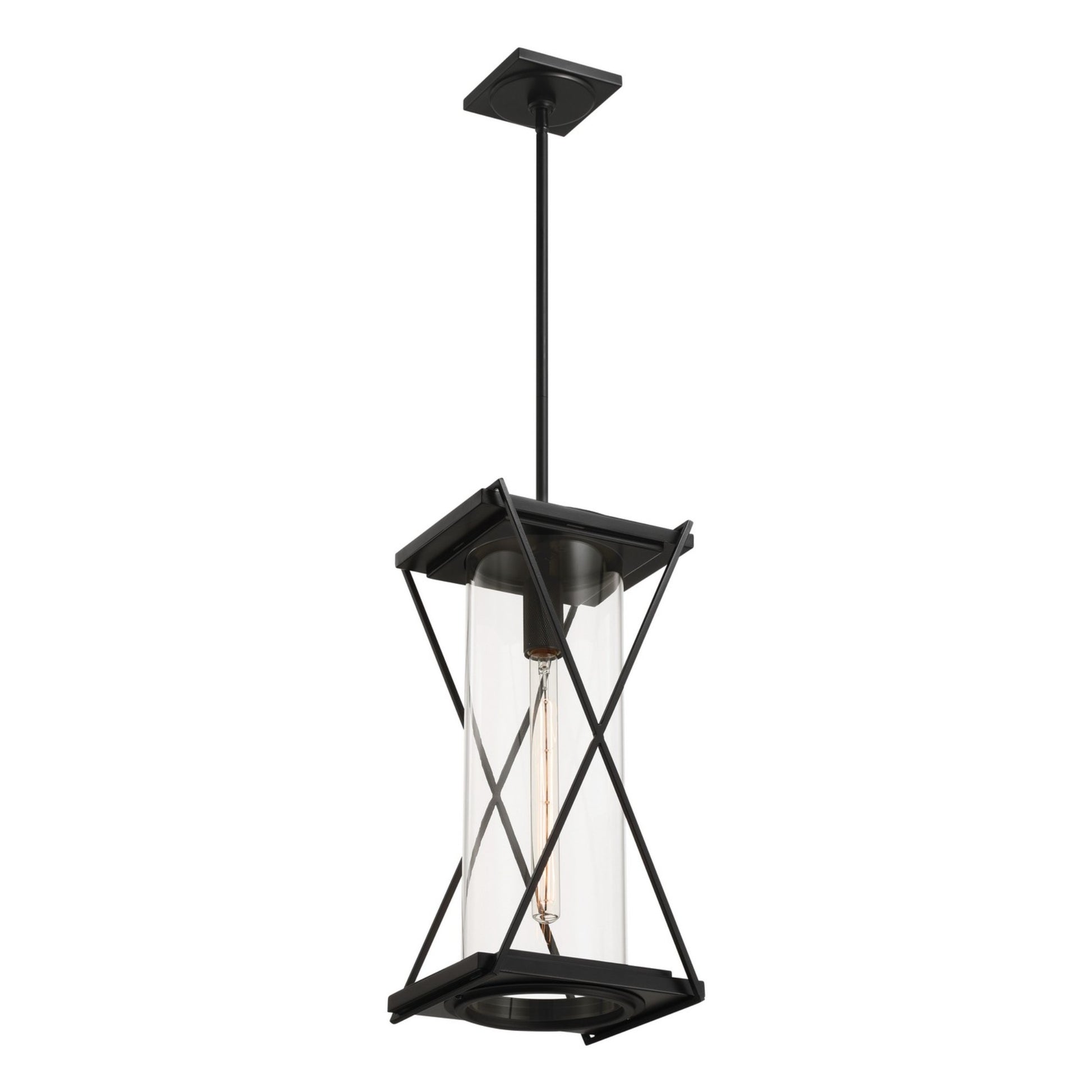 Rockhill 10" Outdoor Pendant, Dark Matte Black Finish - Bees Lighting
