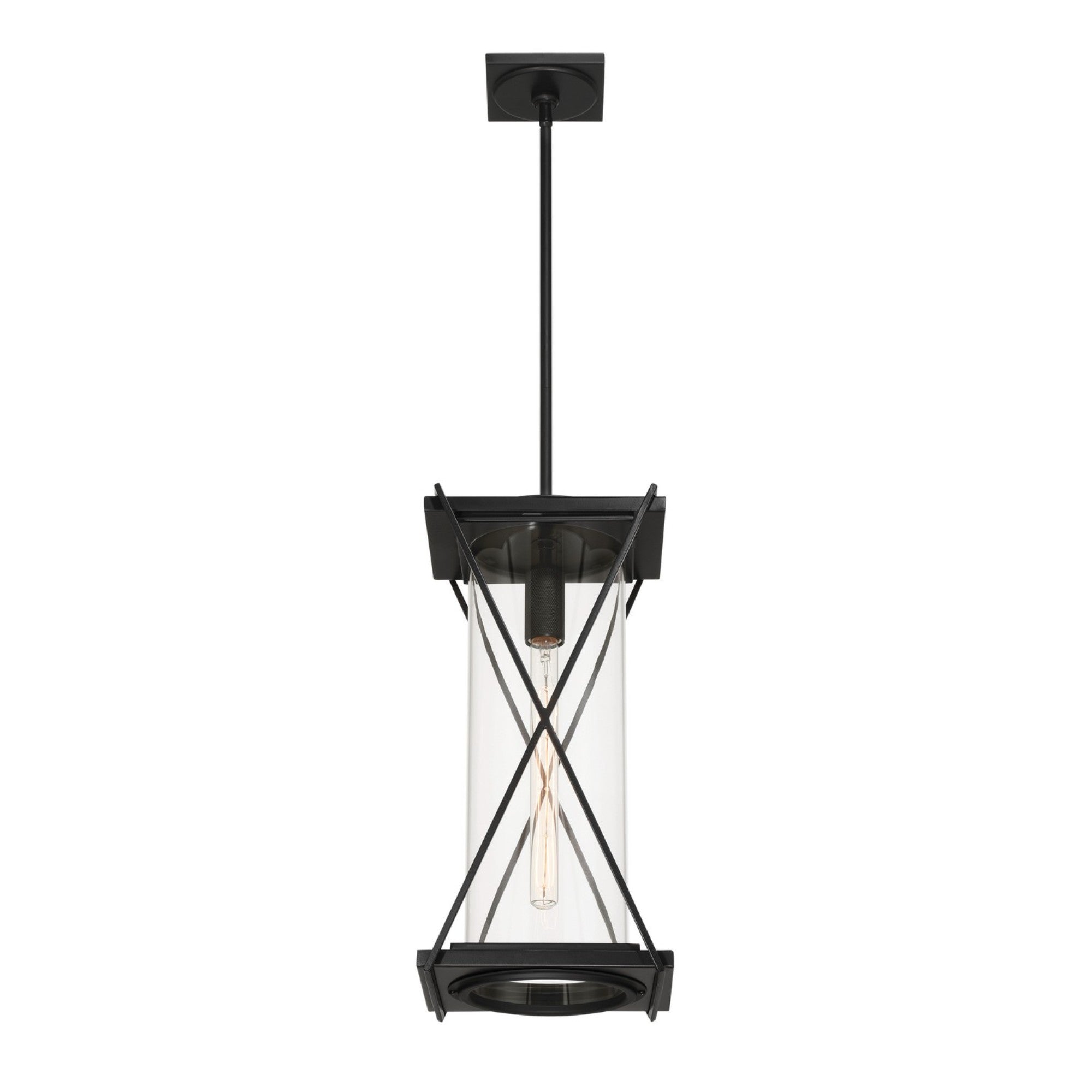 Rockhill 10" Outdoor Pendant, Dark Matte Black Finish - Bees Lighting