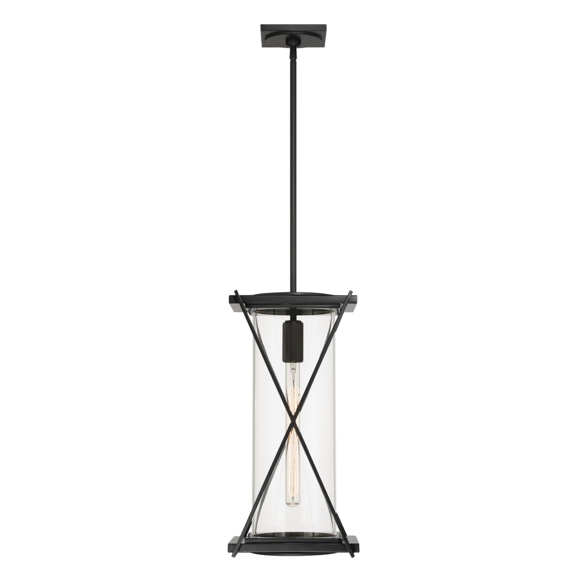 Rockhill 10" Outdoor Pendant, Dark Matte Black Finish - Bees Lighting