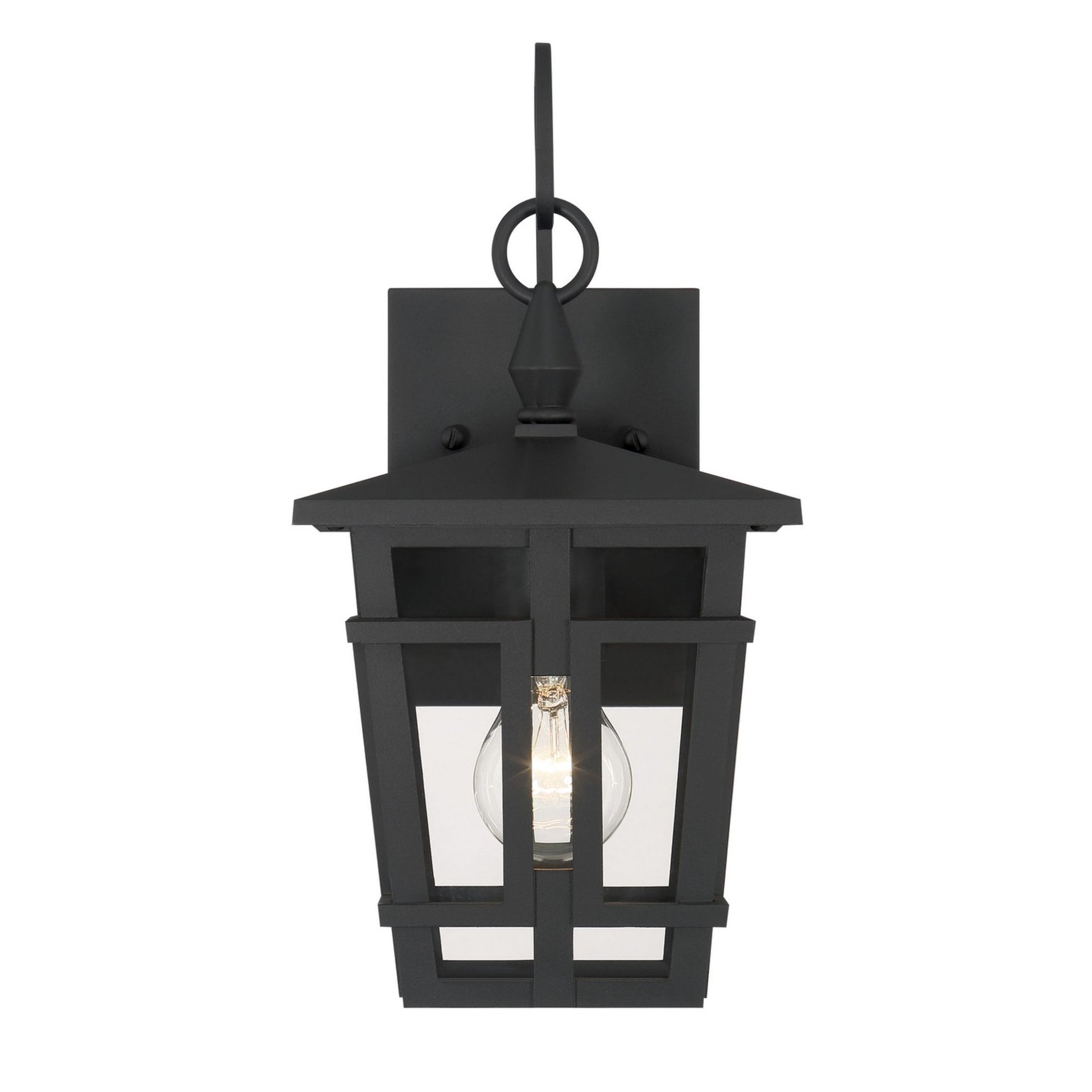 Fieldstone 14" Outdoor Wall Sconce, Sand Coal Finish - Bees Lighting