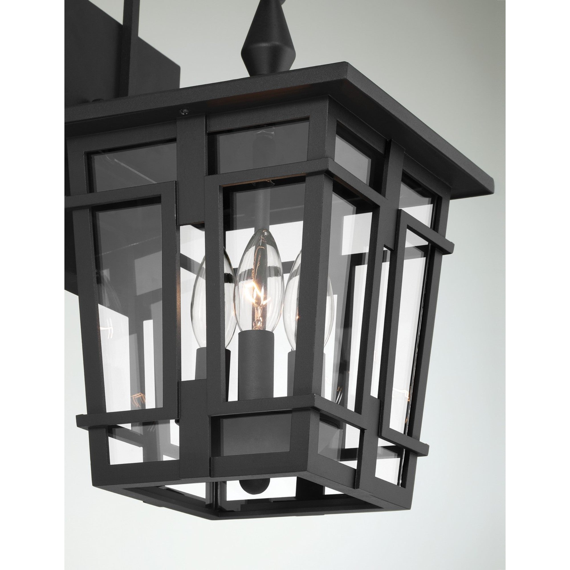 Fieldstone 18" 3-Light Outdoor Wall Sconce, Sand Coal Finish - Bees Lighting