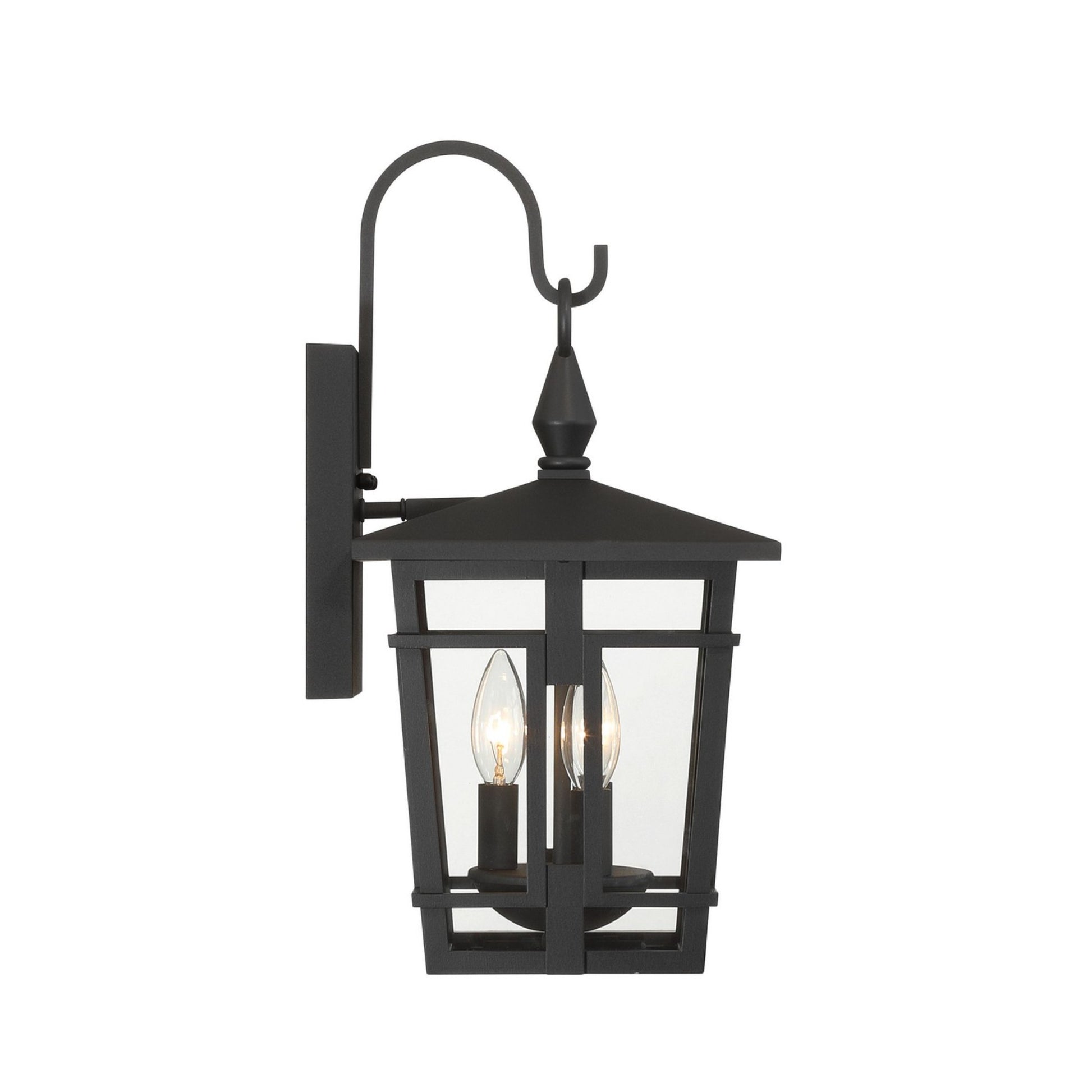 Fieldstone 18" 3-Light Outdoor Wall Sconce, Sand Coal Finish - Bees Lighting