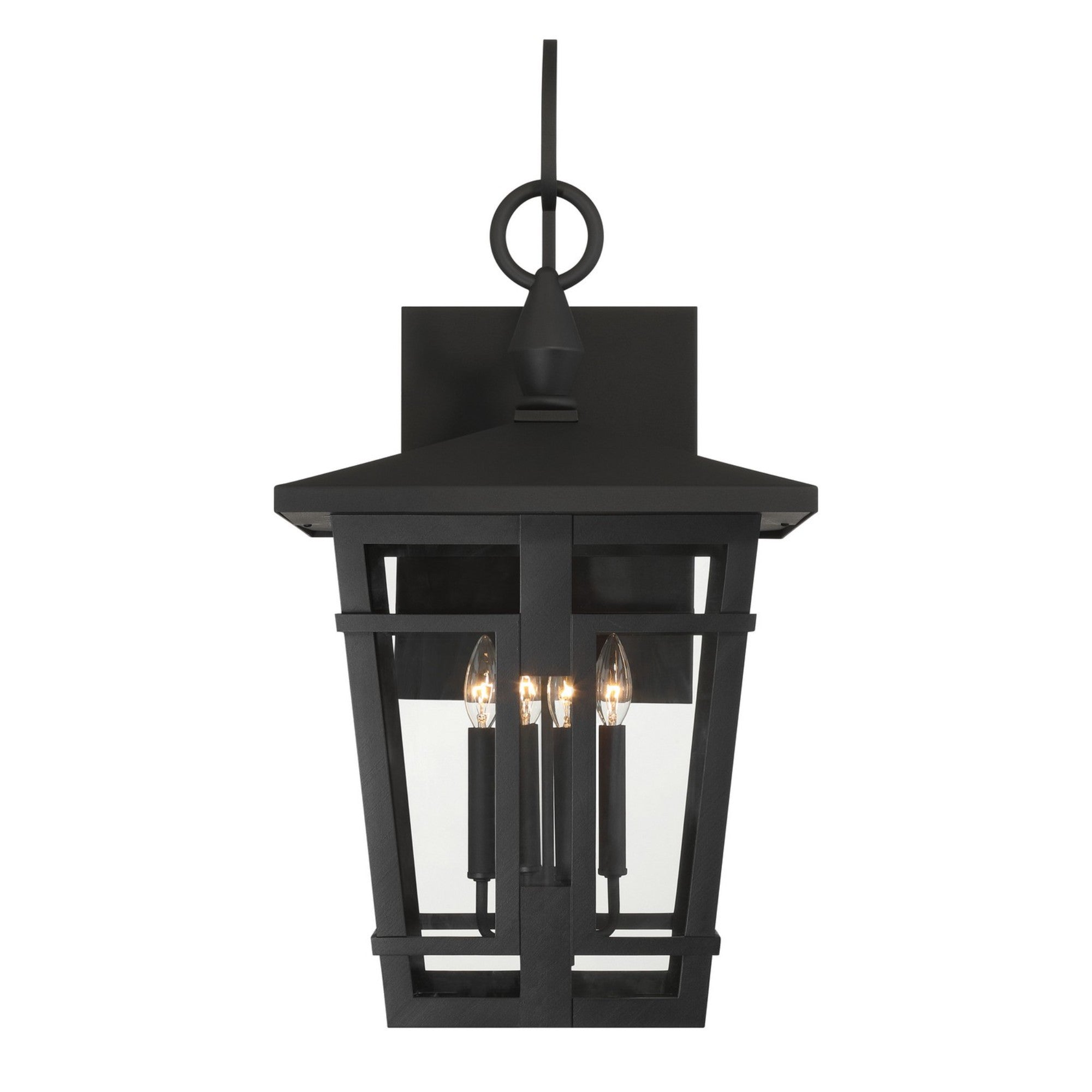 Fieldstone 32" 4-Light Outdoor Wall Sconce, Sand Coal Finish - Bees Lighting