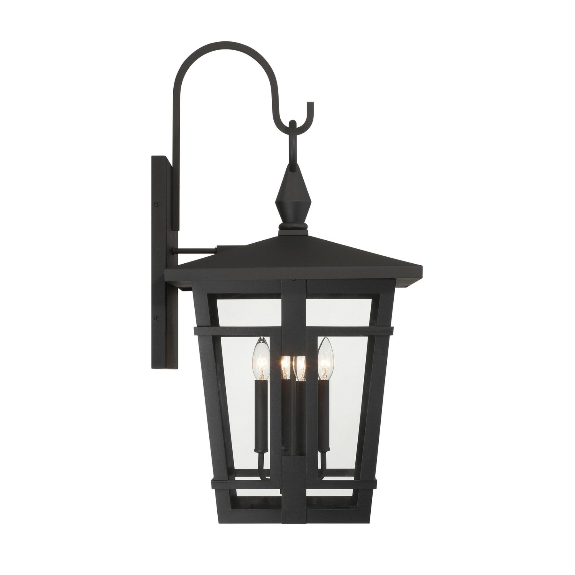 Fieldstone 32" 4-Light Outdoor Wall Sconce, Sand Coal Finish - Bees Lighting