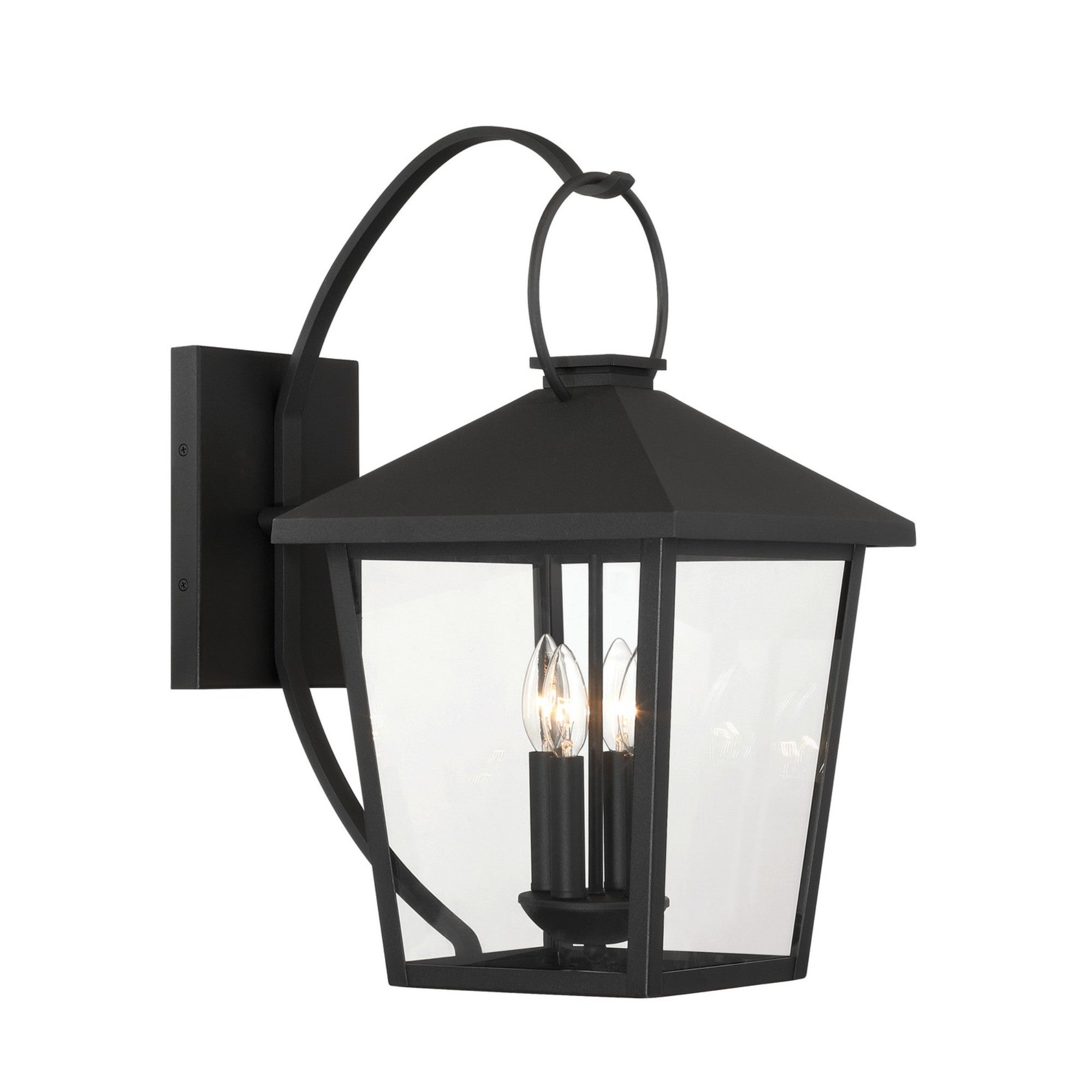 Parkside 22" 4-Light Outdoor Wall Sconce, Sand Coal Finish - Bees Lighting