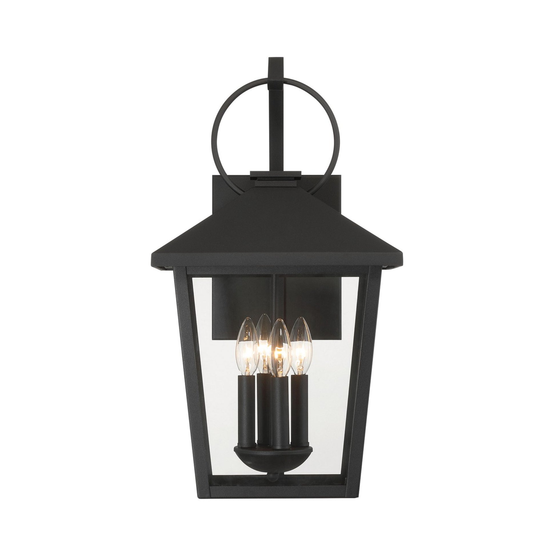 Parkside 22" 4-Light Outdoor Wall Sconce, Sand Coal Finish - Bees Lighting