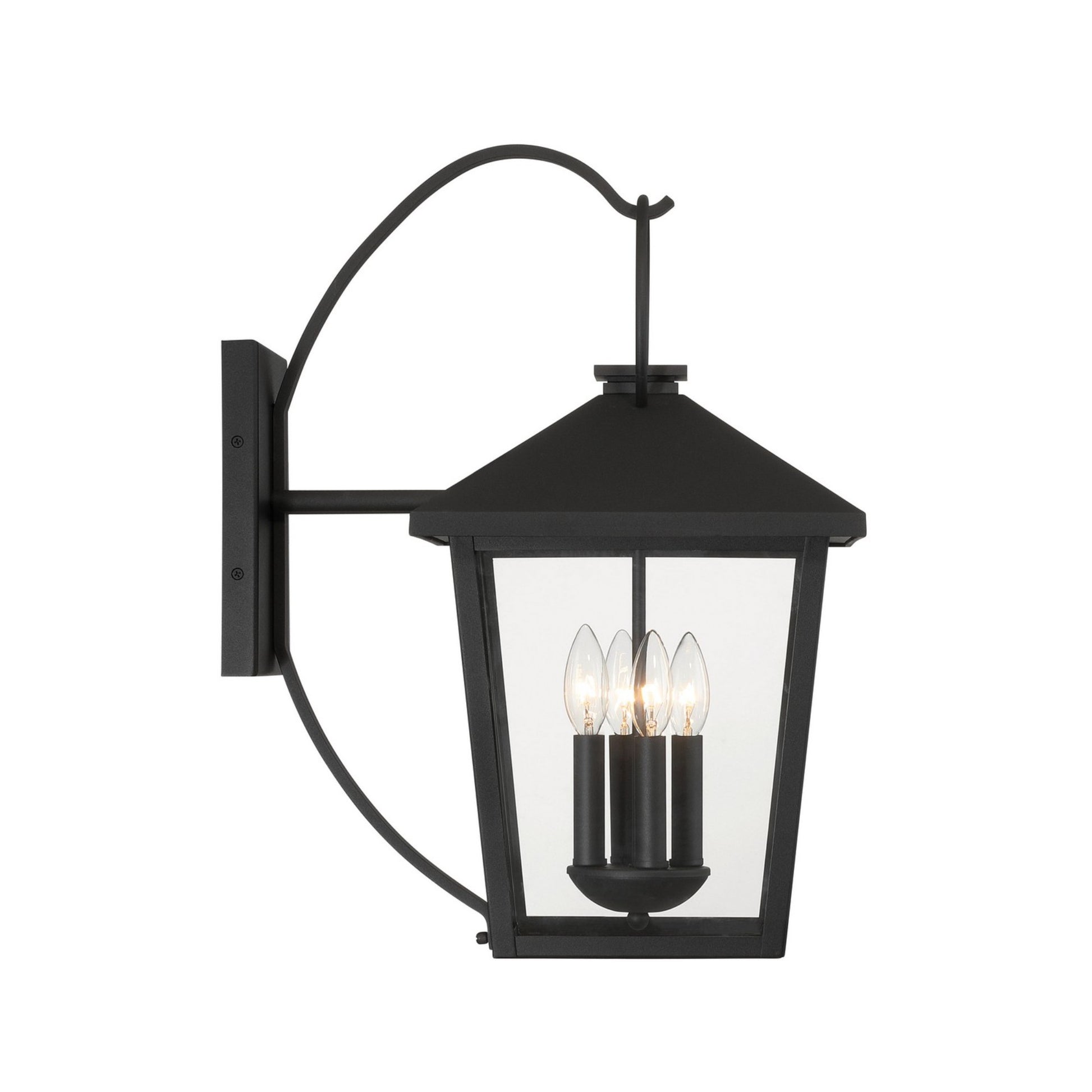 Parkside 22" 4-Light Outdoor Wall Sconce, Sand Coal Finish - Bees Lighting